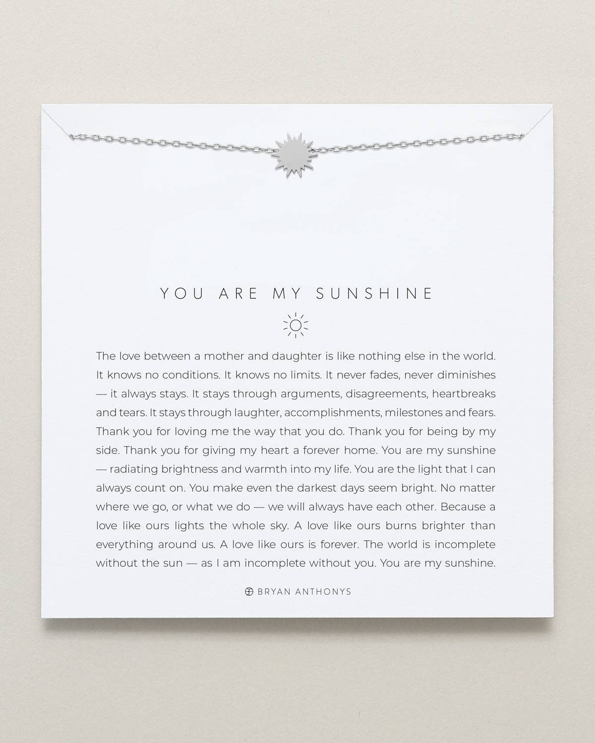 You Are My Sunshine Icon Necklace: 14k Gold