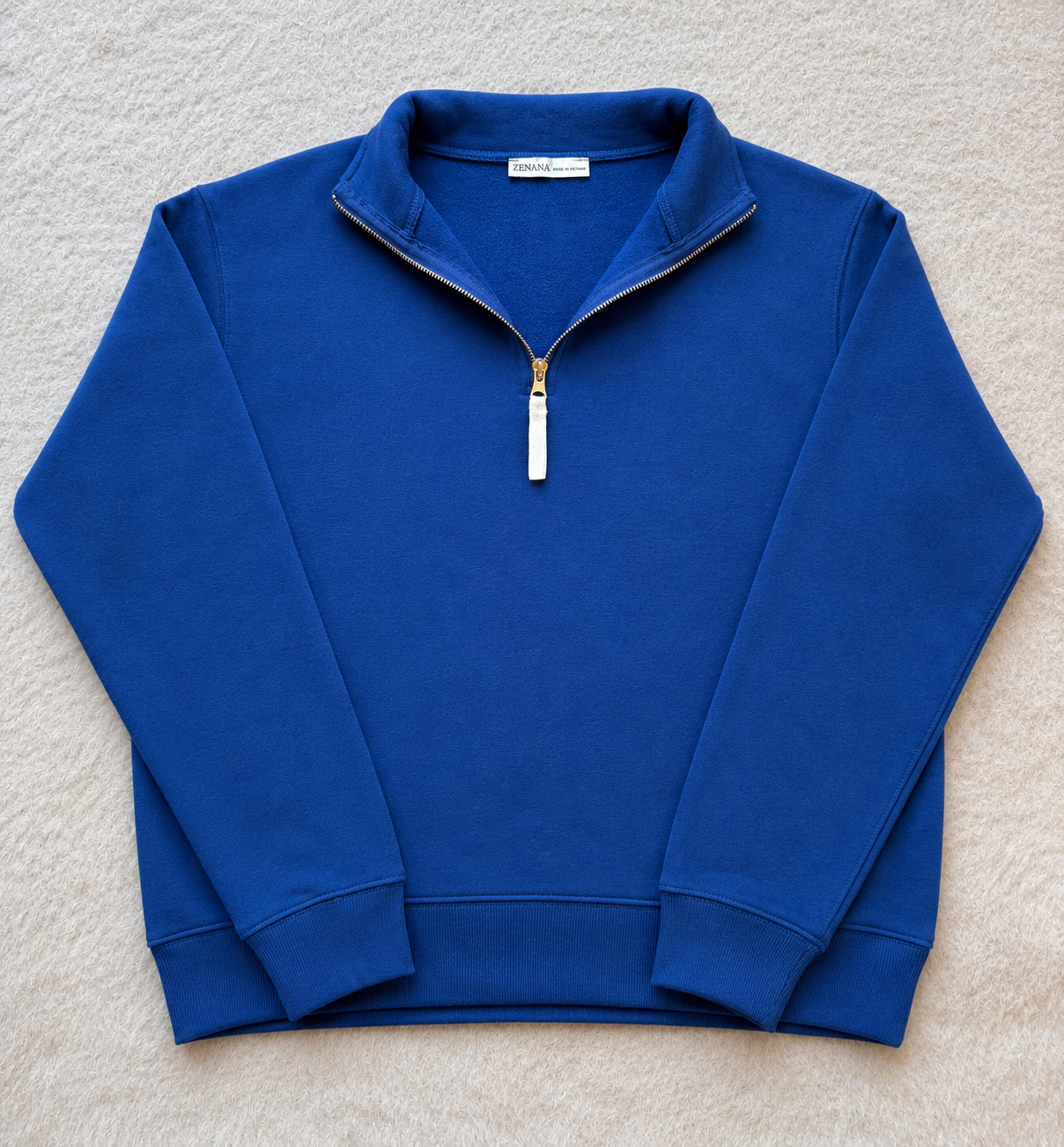 Fleece Half-Zip Sweatshirt - Lt Navy