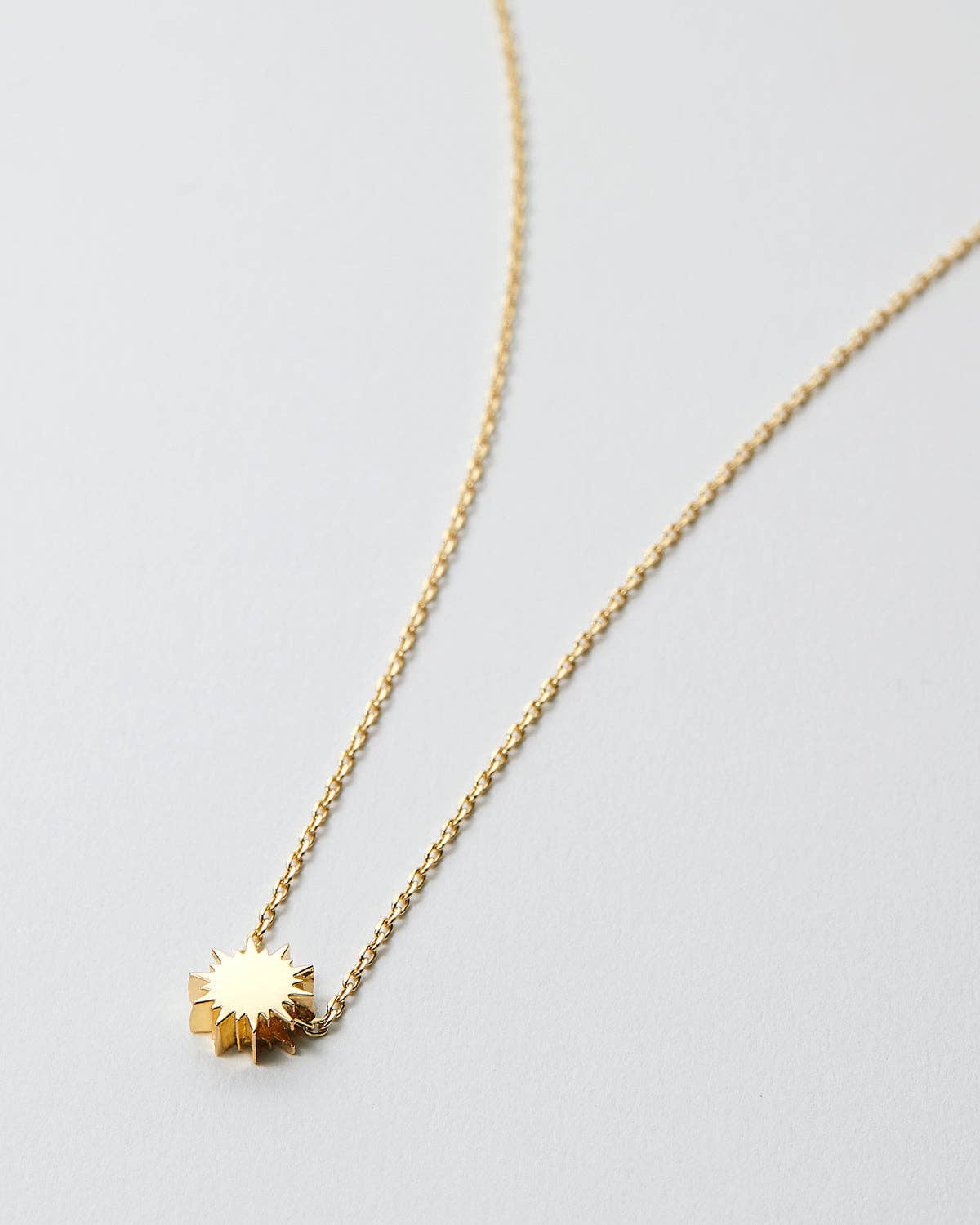 You Are My Sunshine Icon Necklace: 14k Gold