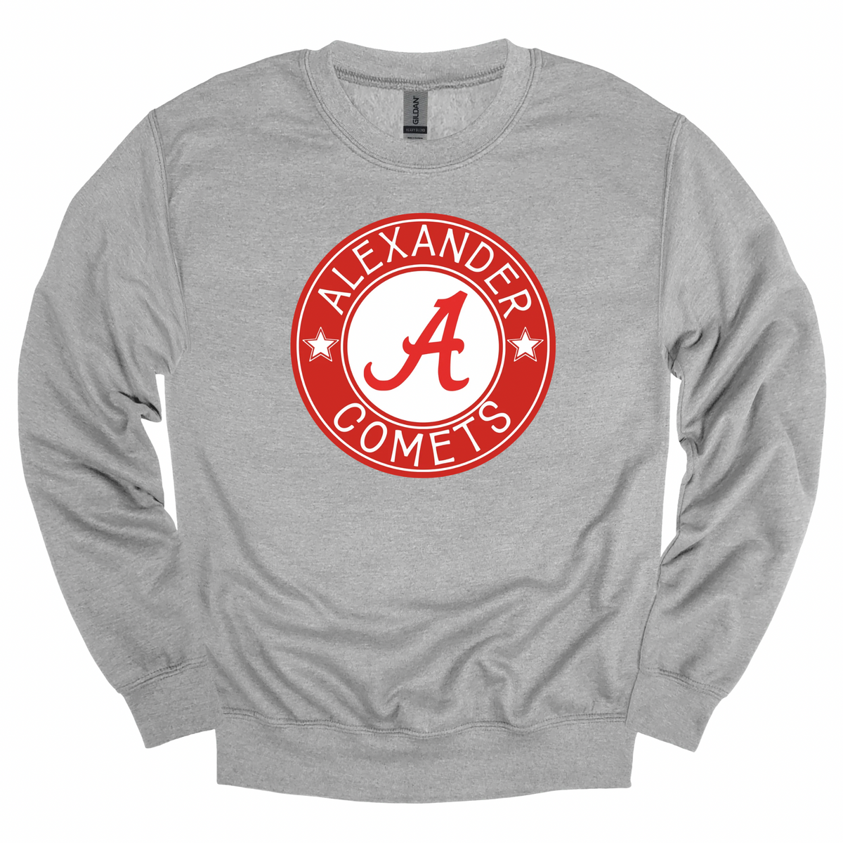 Alexander Comets Red Vintage Seal Graphic Apparel | Youth Spirit Wear