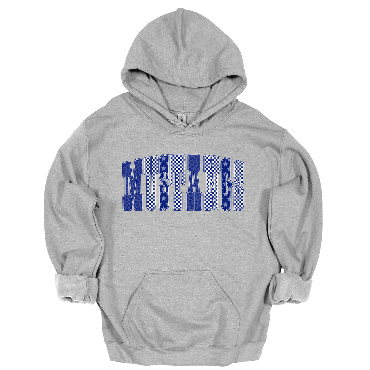 Mixed Letter Mustangs Graphic Apparel | Spirit Wear