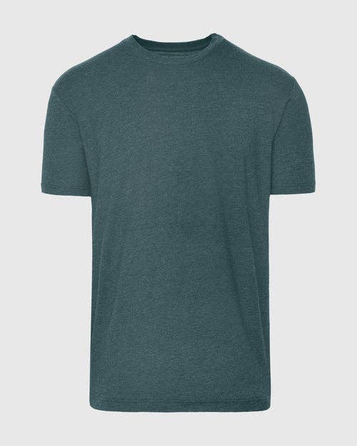 Short Sleeve T-Shirt | Crew Neck | Heather Seafarer