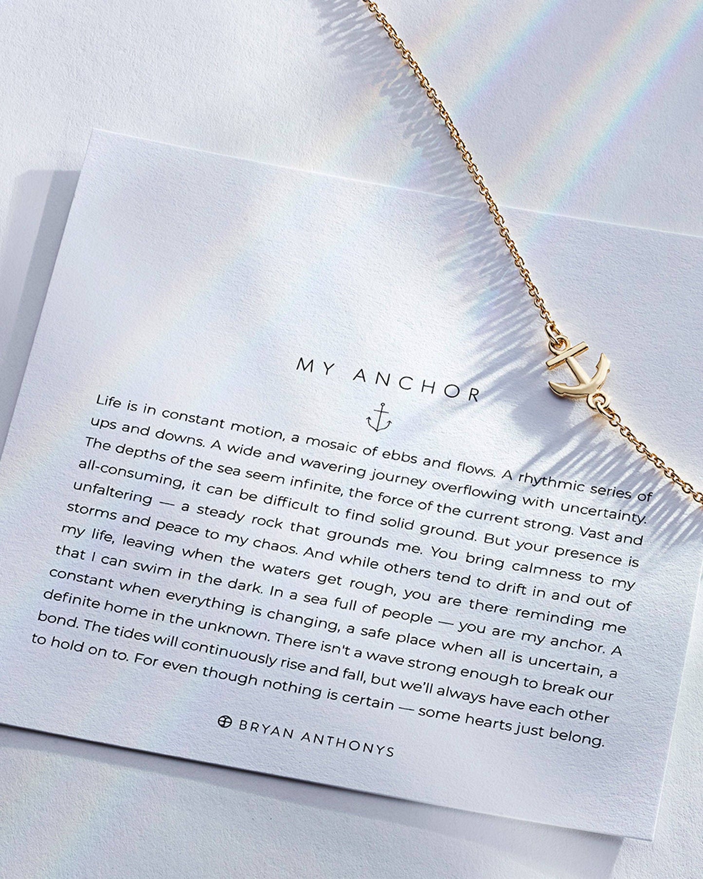 My Anchor Necklace: 14k Gold