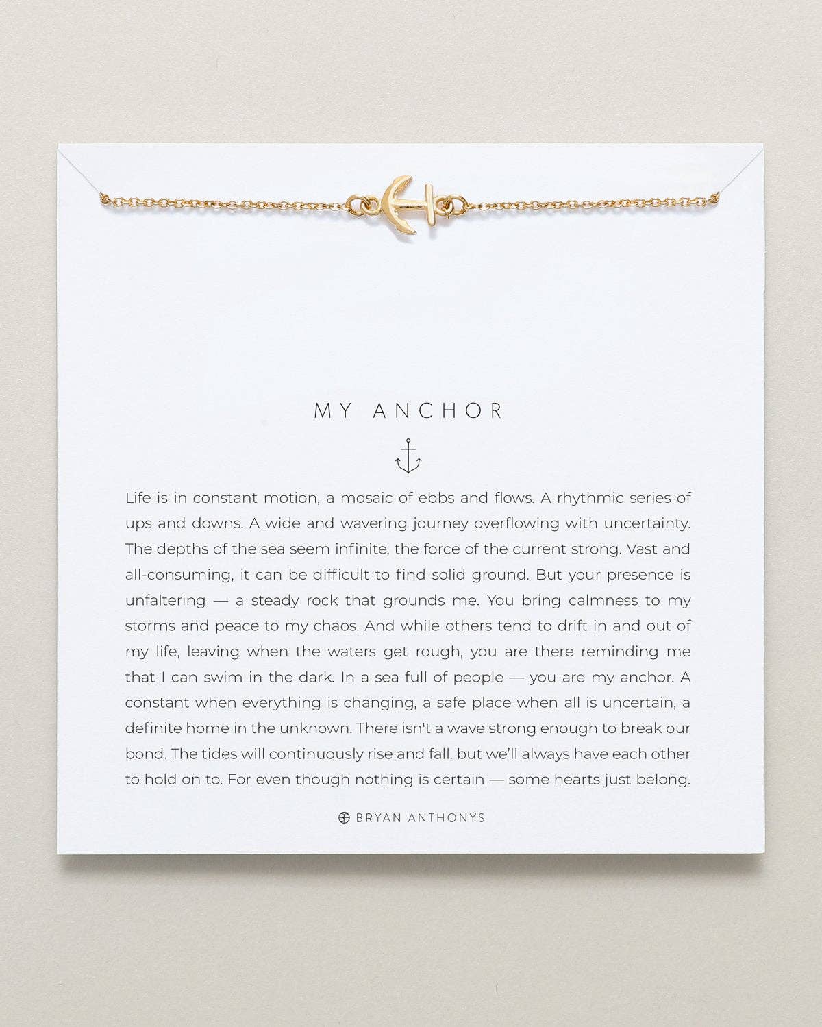 My Anchor Necklace: 14k Gold