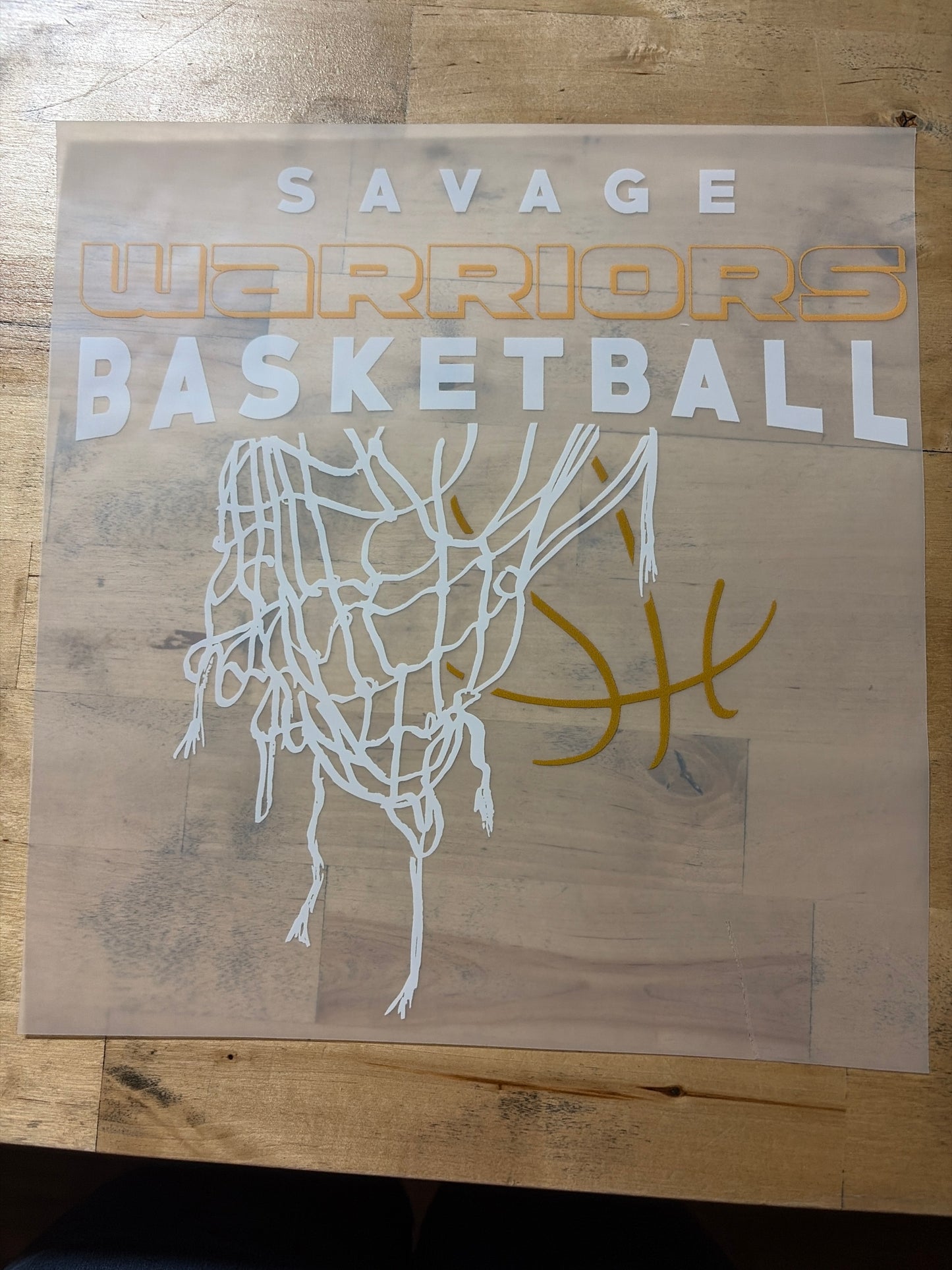 Warriors Orange Basketball Hoop