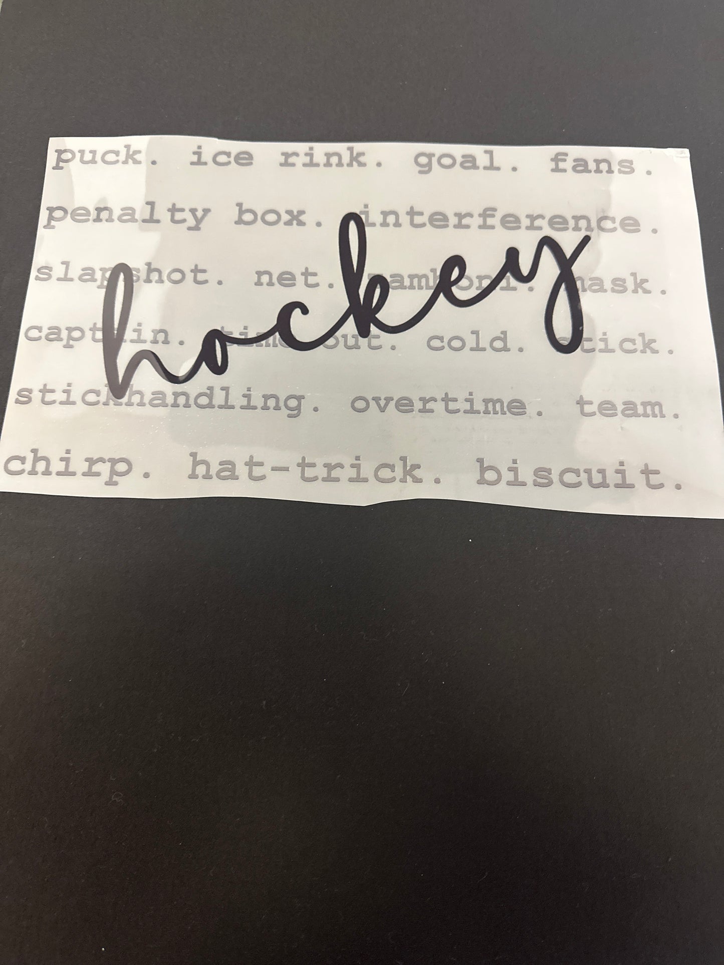 Hockey Typography