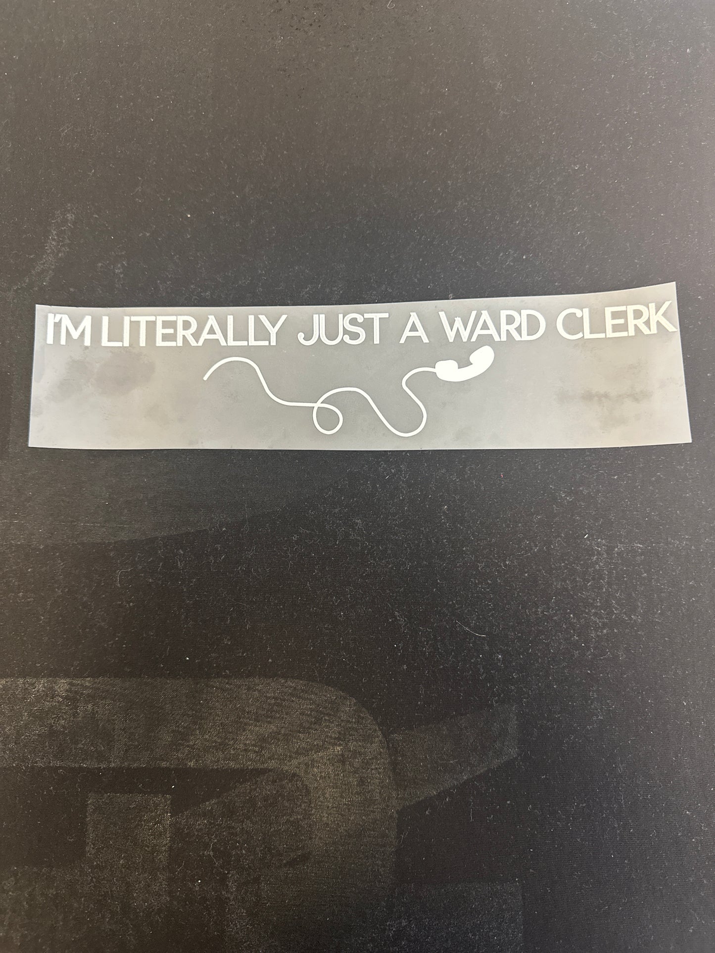 Literally Just A Ward Clerk