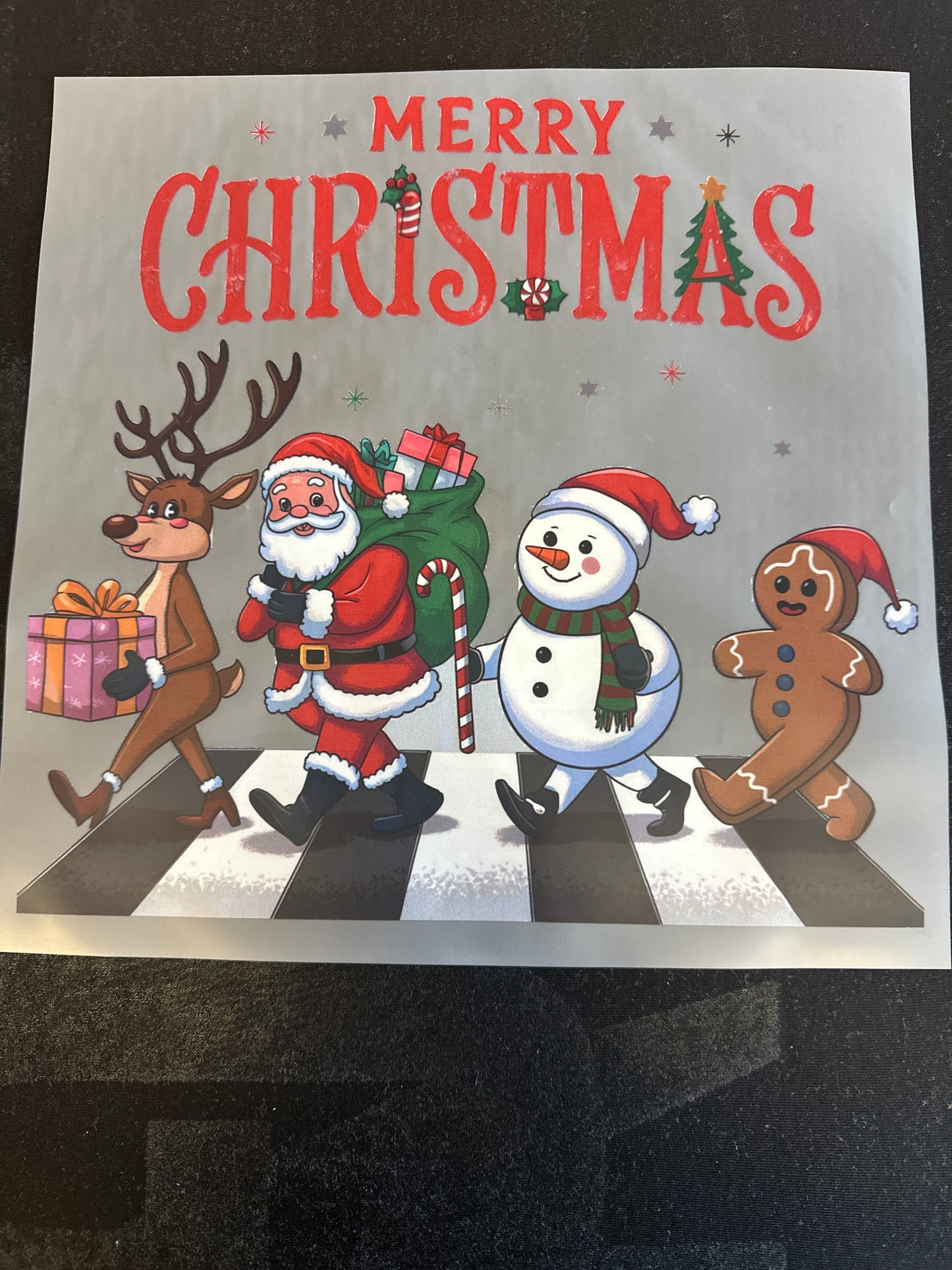 Merry Christmas Crosswalk