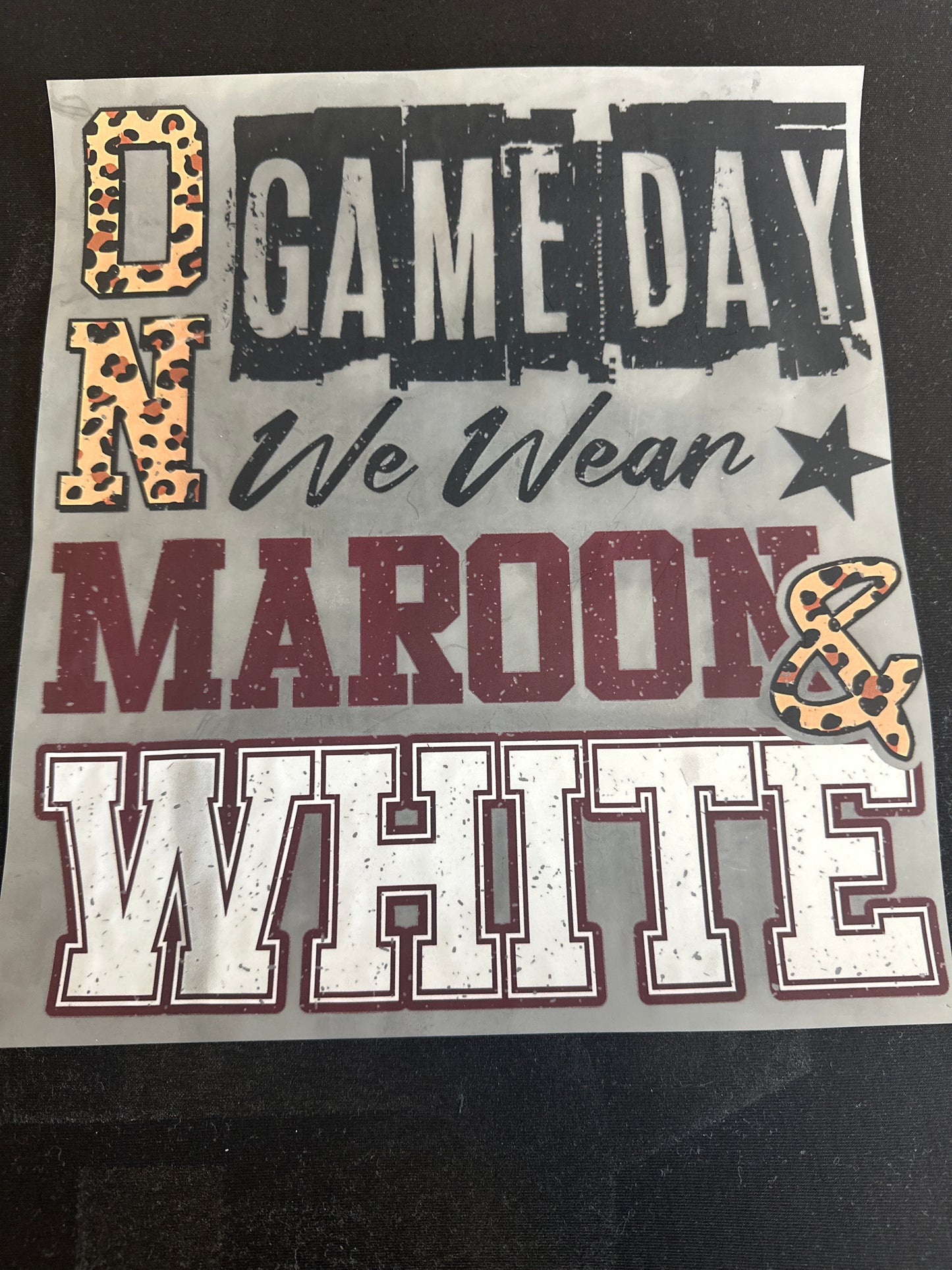 Game Days Maroon & White