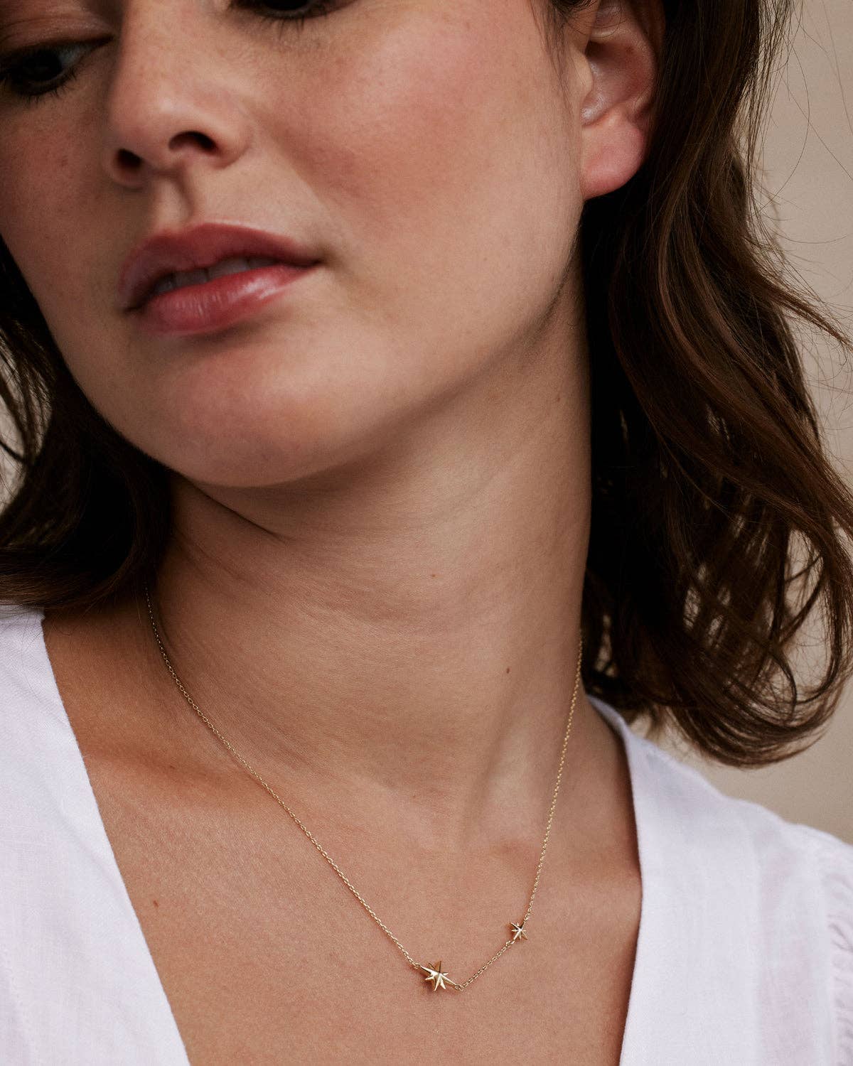 My True North Dainty Necklace: 14k Gold
