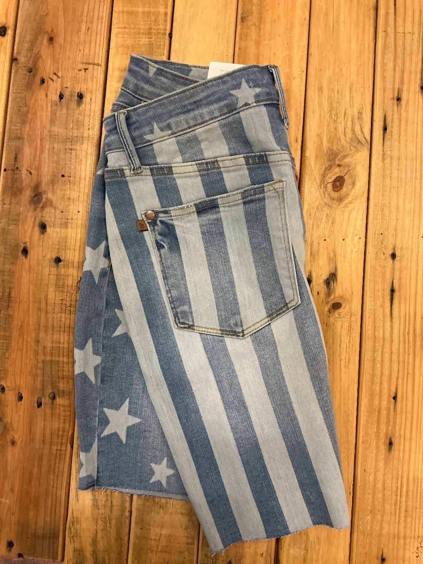 HW Star & Stripe Bleach Discharge Skirt
