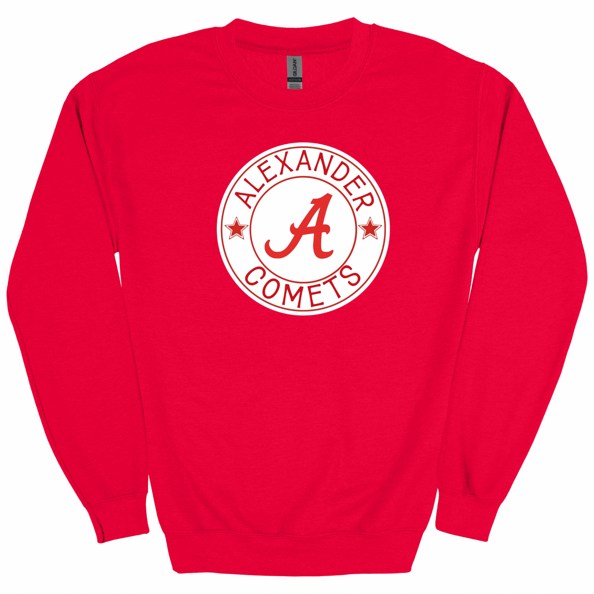 Alexander Comets White Vintage Seal Graphic Apparel | Youth Spirit Wear