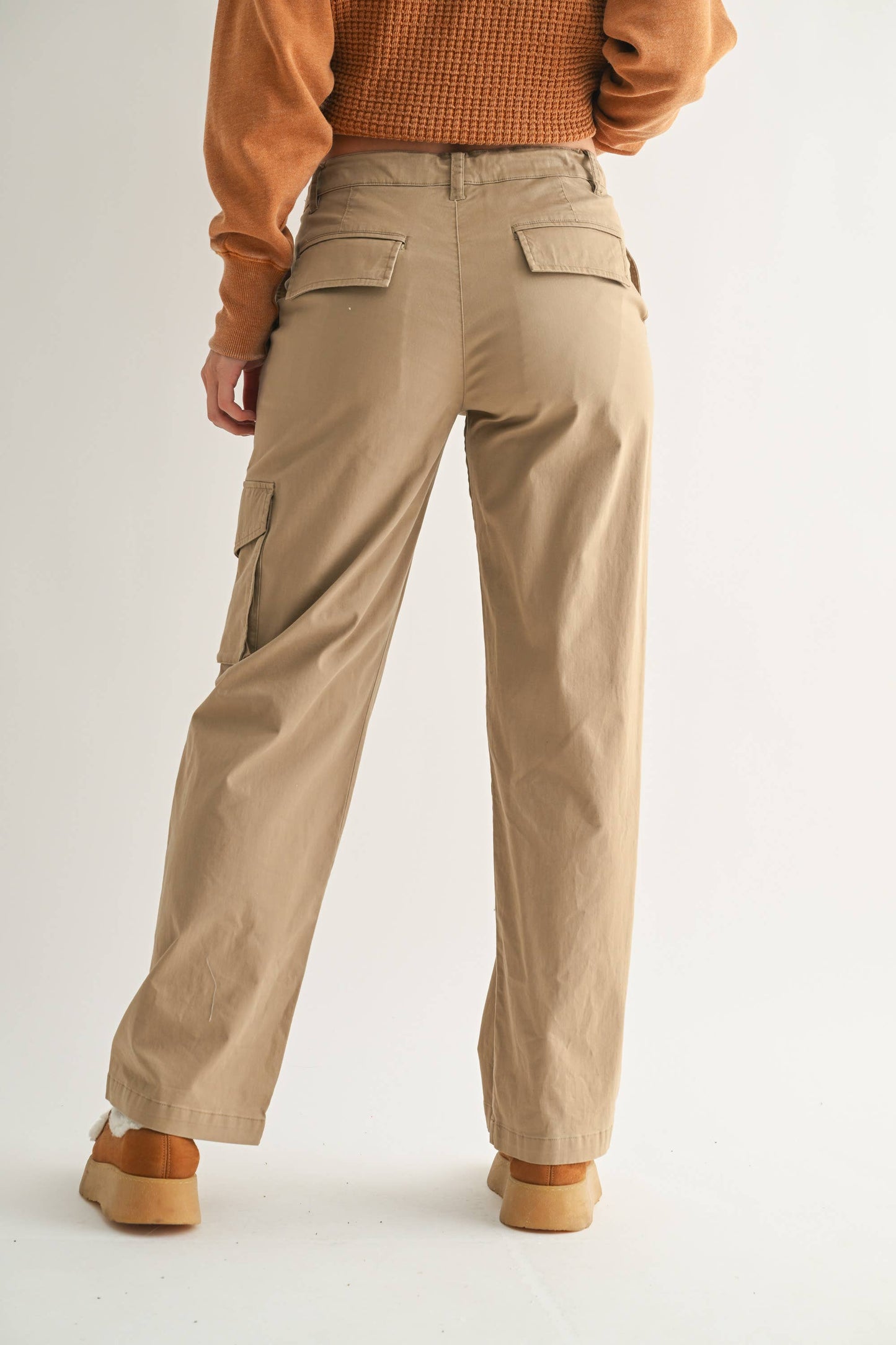 Classic Cotton Cargo Pants: GREY