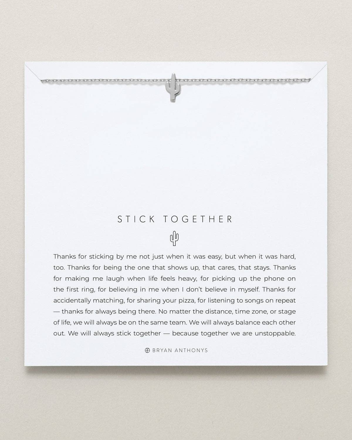 Stick Together Icon Necklace: 14k Gold