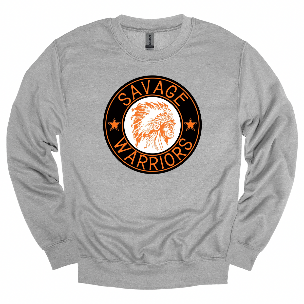 Savage Warrior Black Vintage Seal Graphic Apparel | Youth Spirit Wear