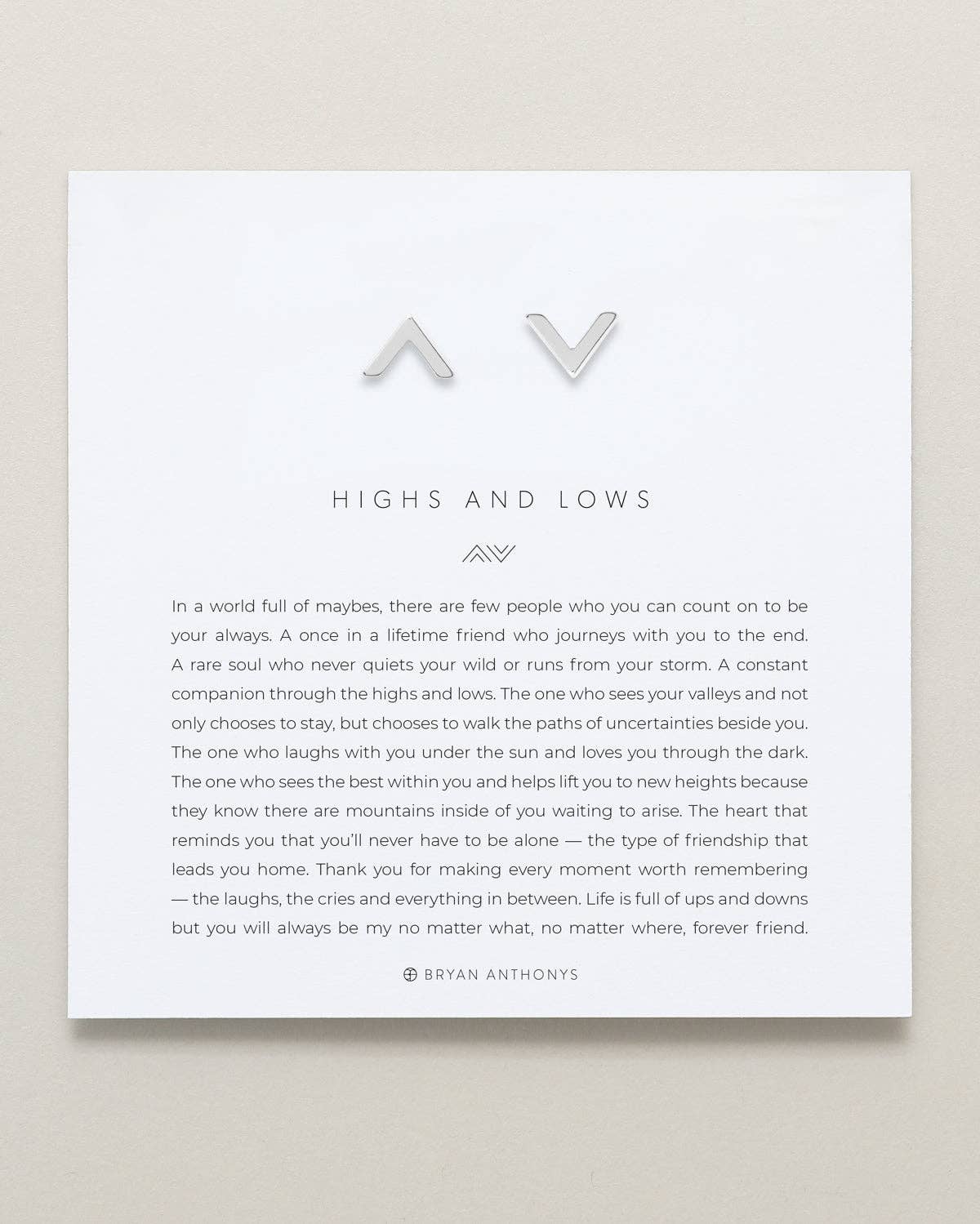Highs & Lows Stud Earrings: Silver