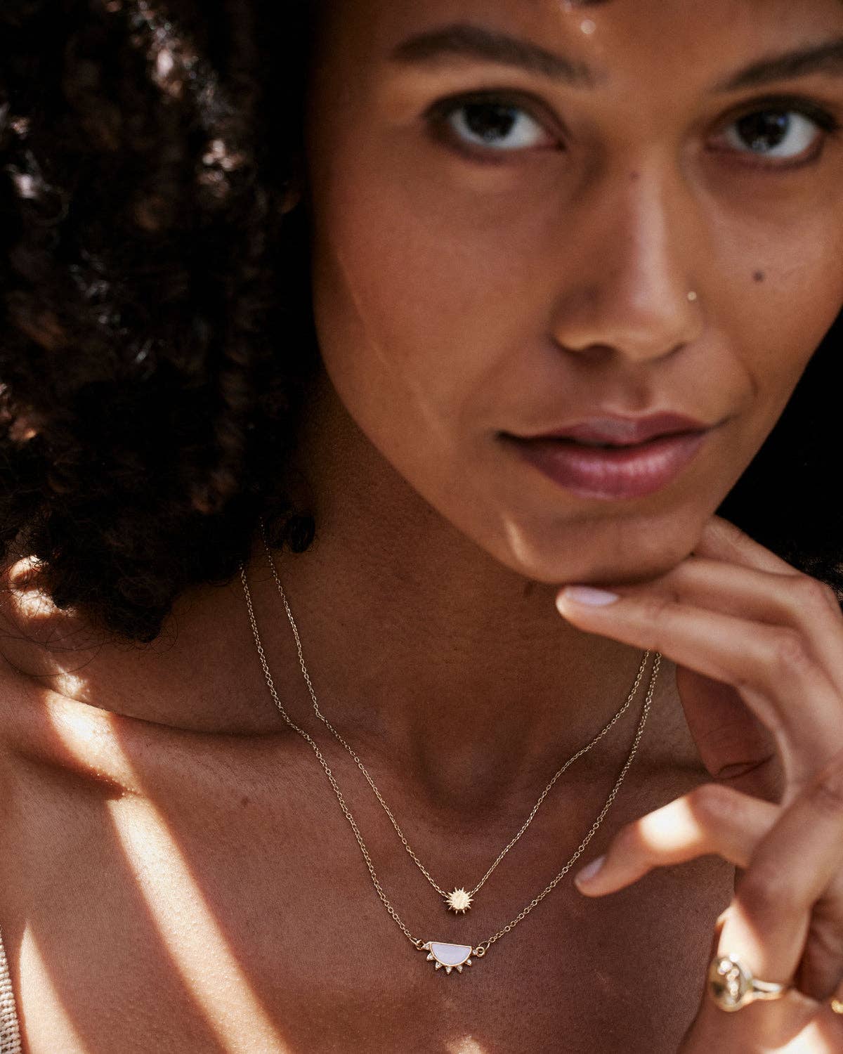 You Are My Sunshine Icon Necklace: 14k Gold