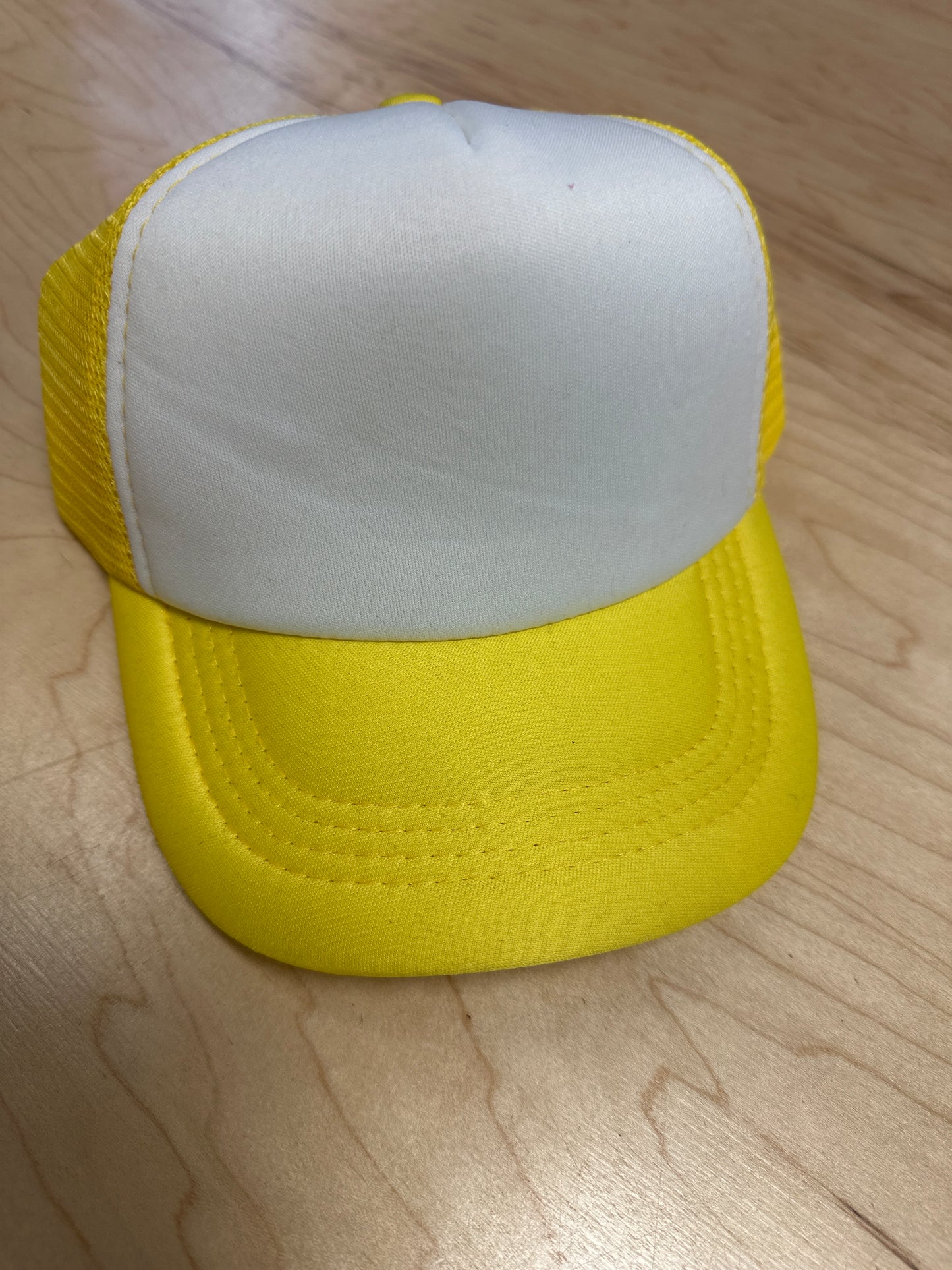 Youth Trucker Hat - Yellow/White