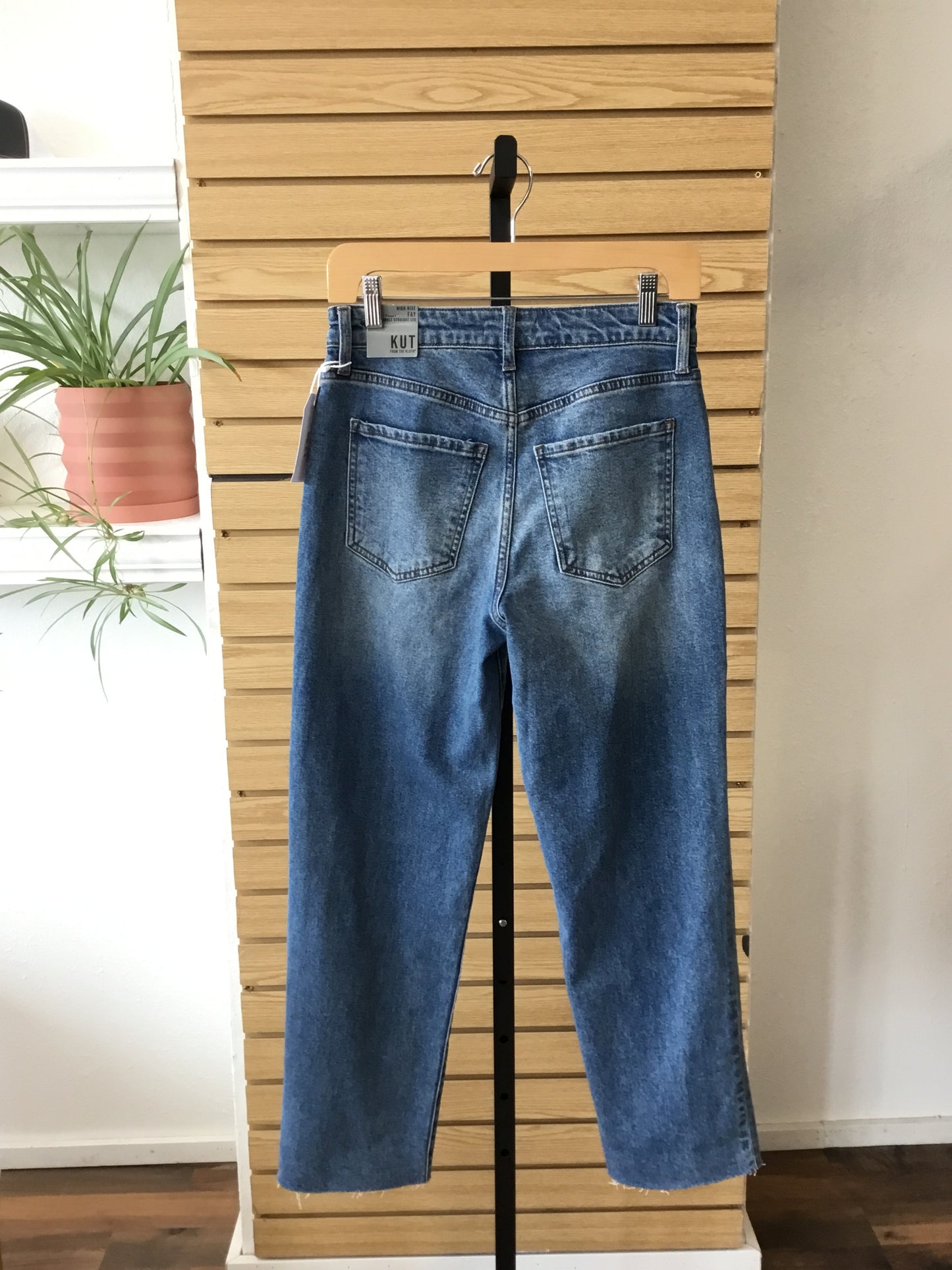 KUT From the Kloth High Rise Fay Ankle Straight Leg