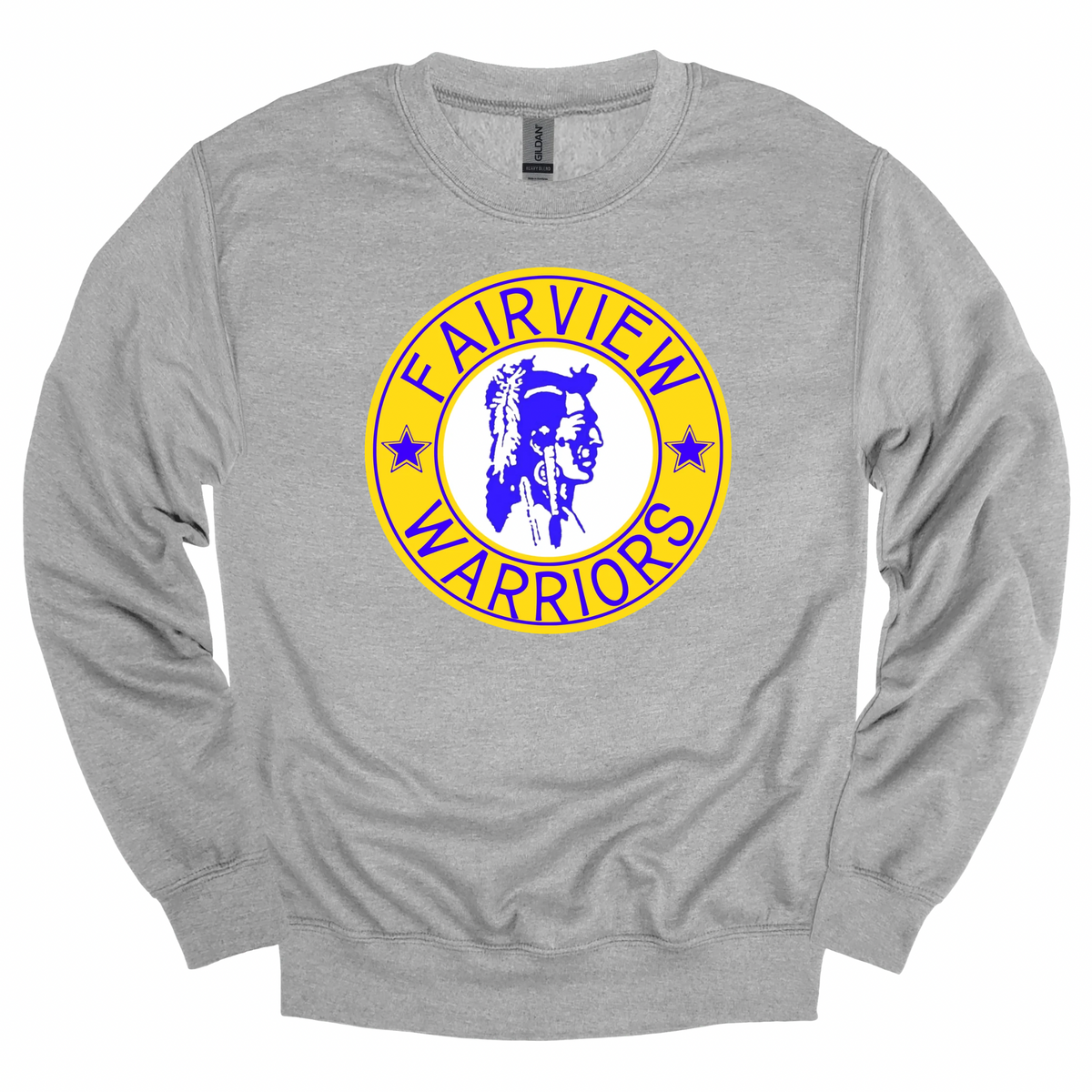 Fairview Warrior Yellow Vintage Seal Graphic Apparel | Youth Spirit Wear