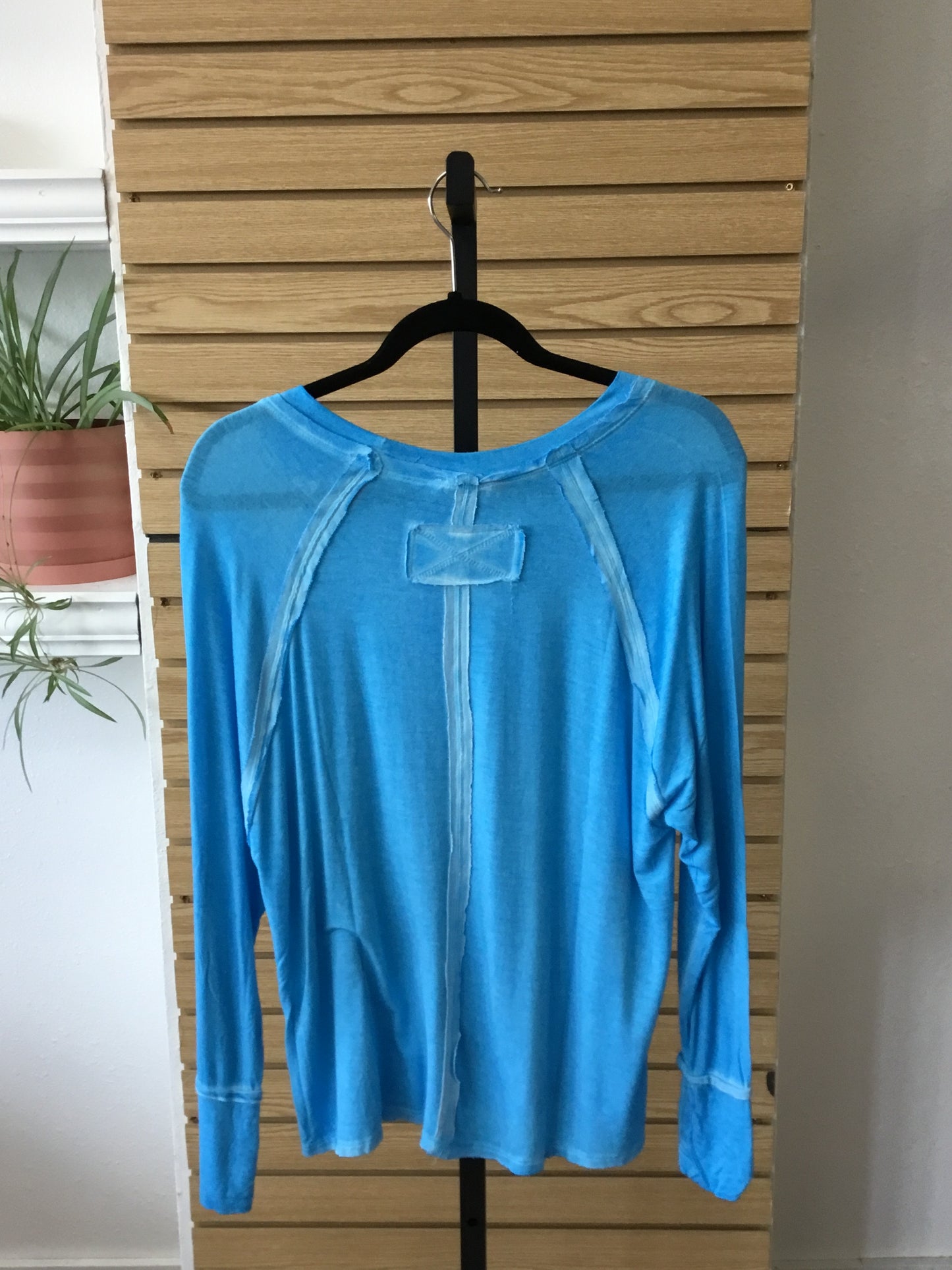 Scoop Neck Long Sleeve - Deep Sky