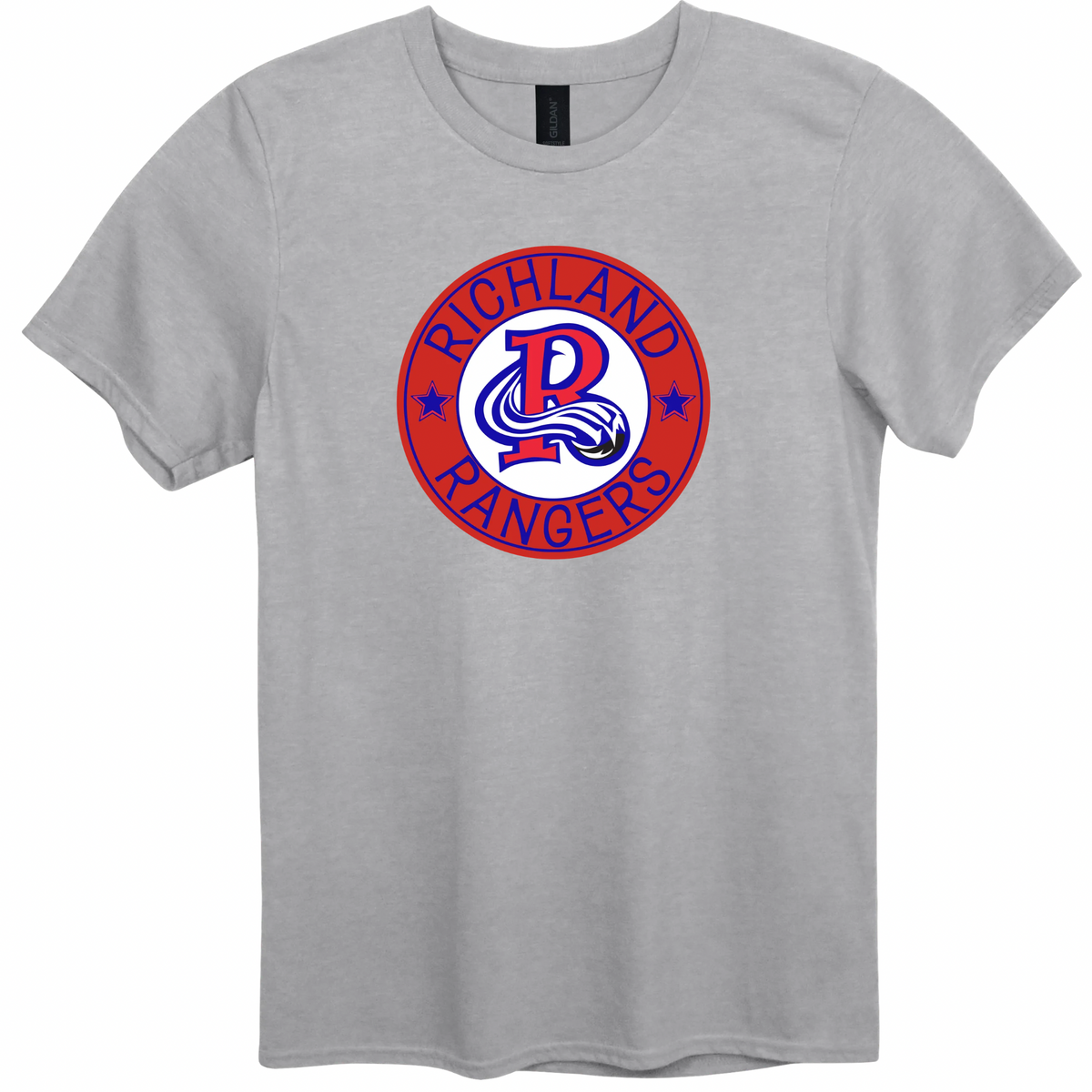 Richland Rangers Red Vintage Seal Graphic Apparel | Youth Spirit Wear