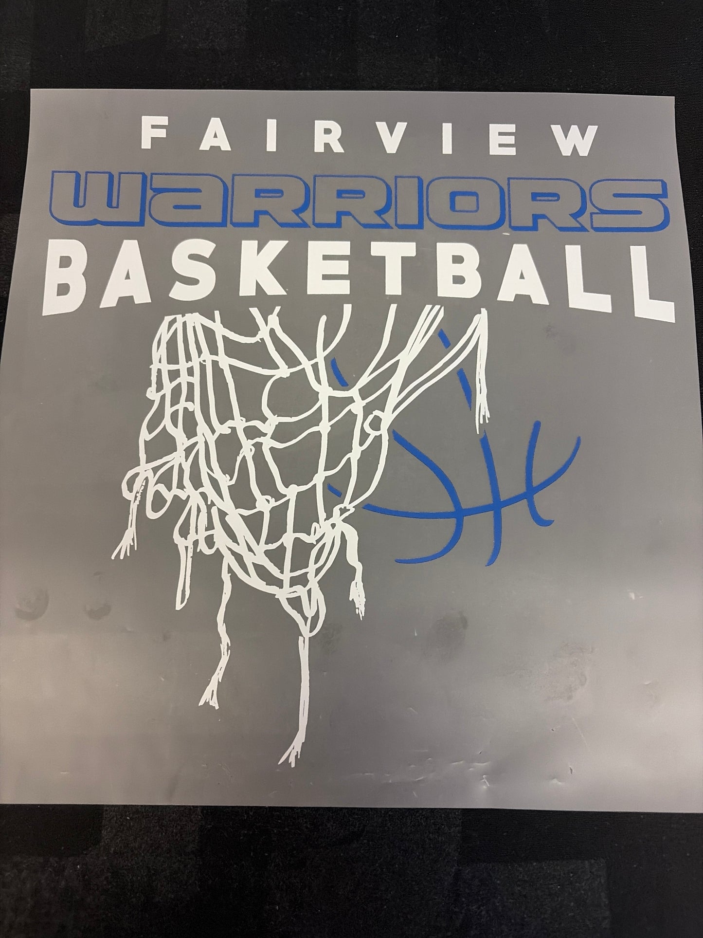 Warriors Blue Basketball Hoop
