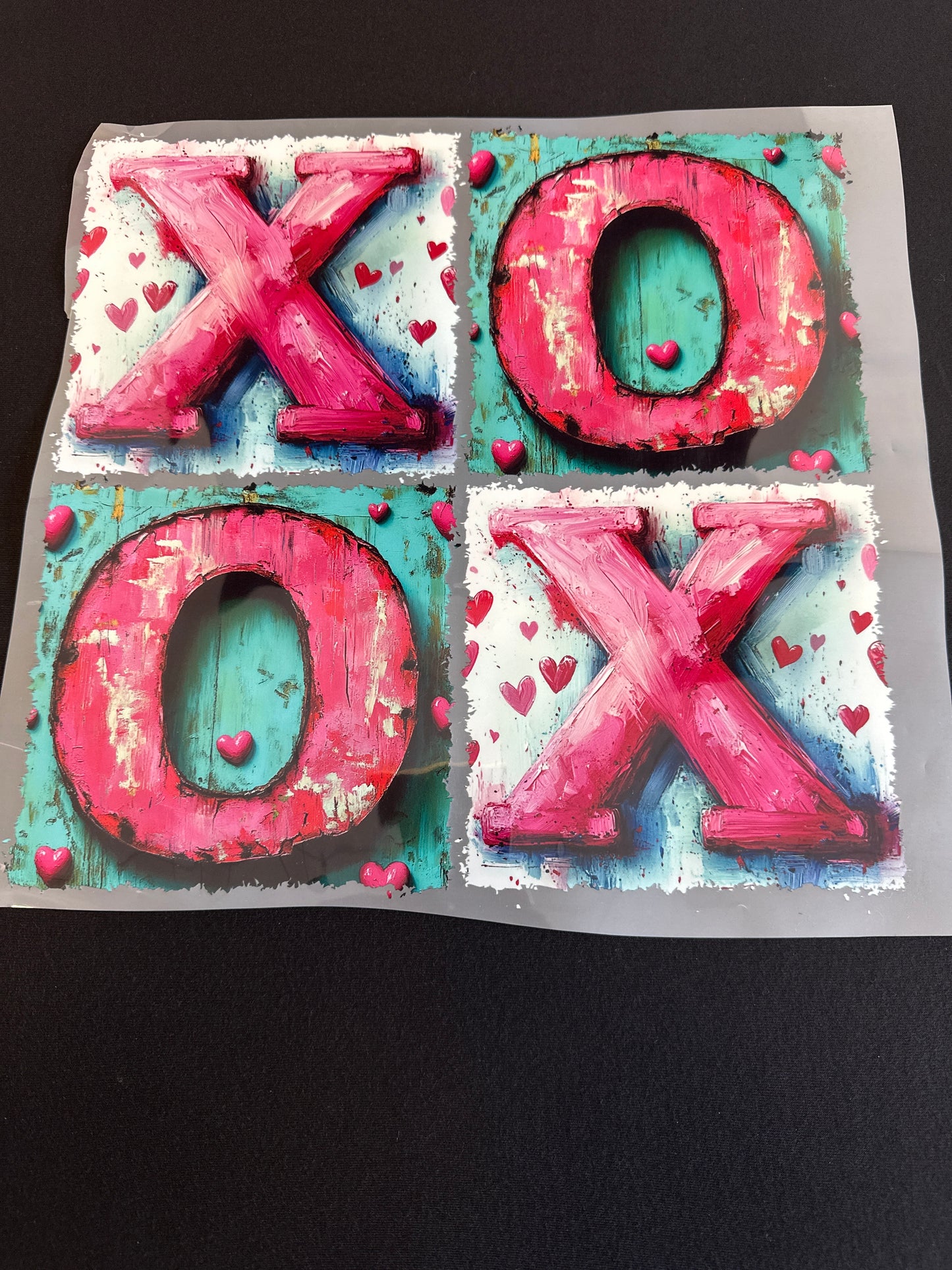 XO Pink & Blue Painting