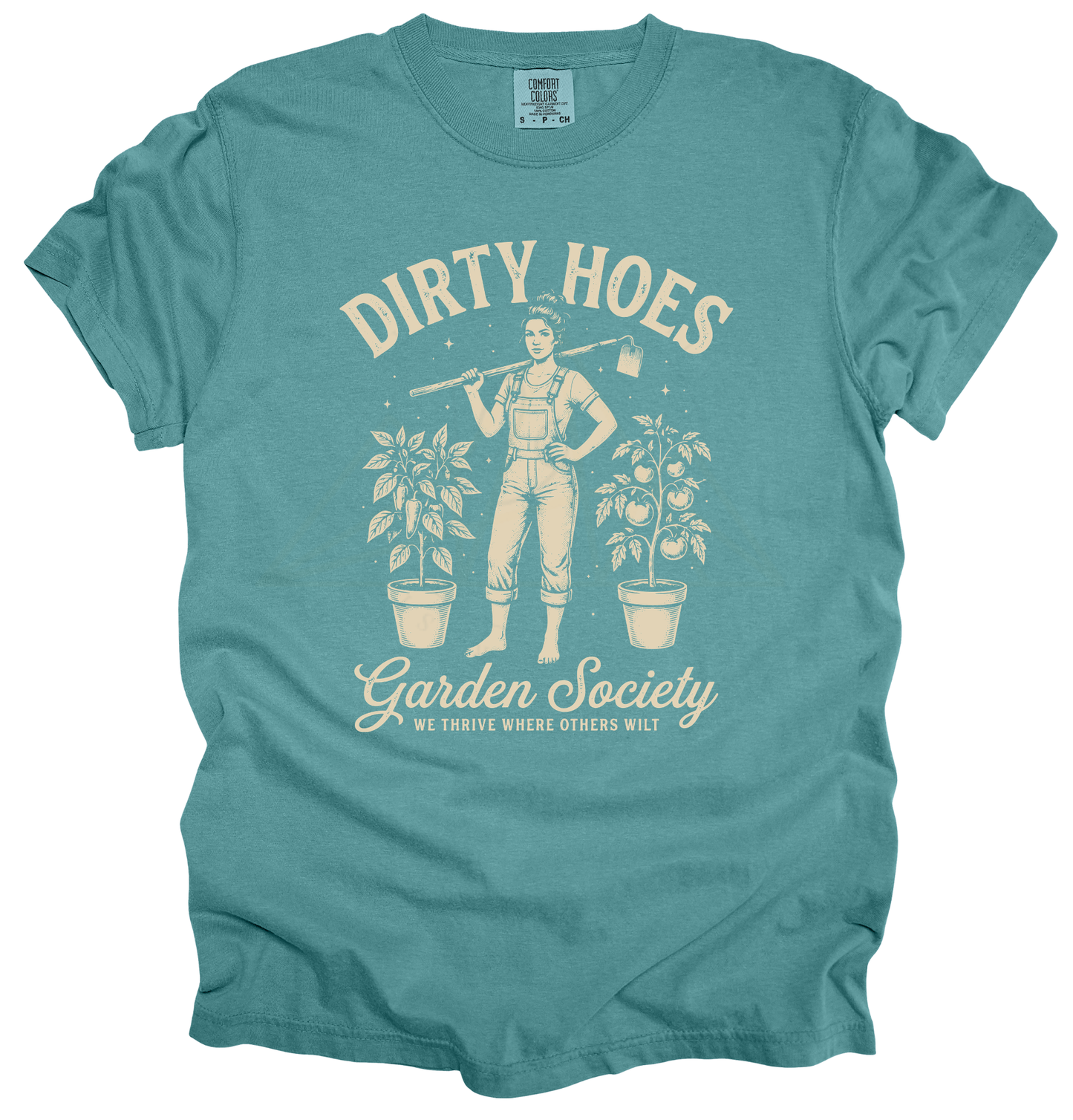 DIRTY HOES GARDEN SOCIETY Graphic Apparel | Adult Garden Tee