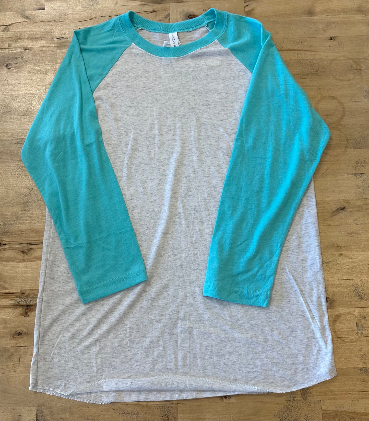 Next Level 3/4 Sleeve - Tahiti Blue