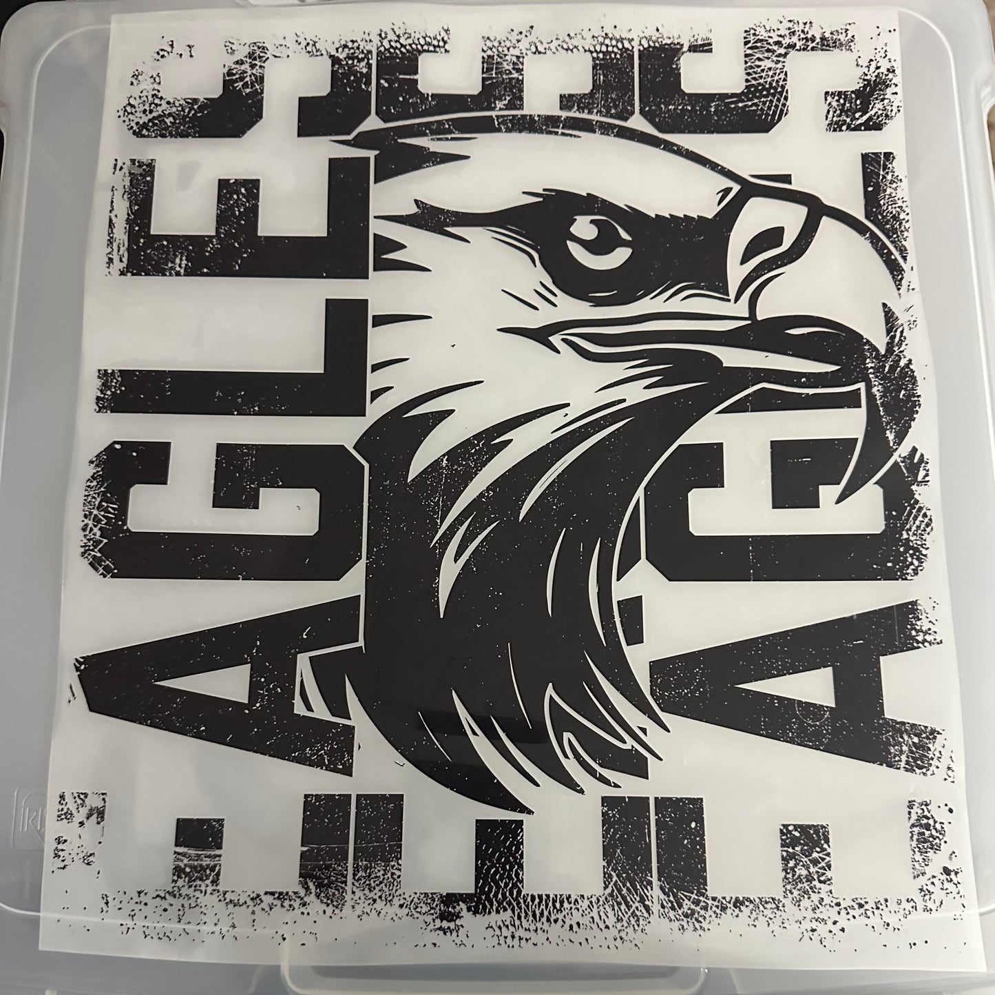 Distressed Eagles - Black