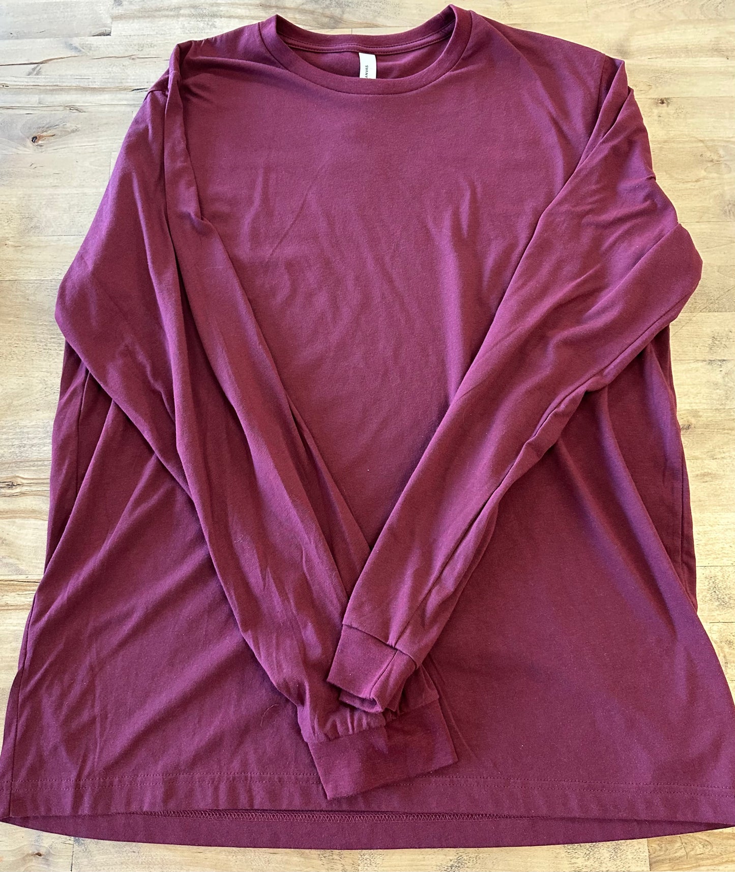 Bella Canvas Long Sleeve - Heather Cardinal