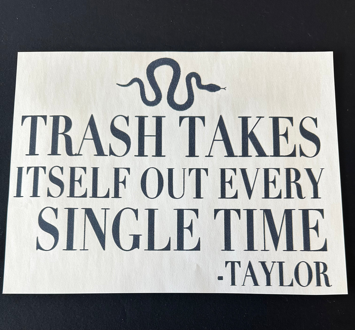 Trash Takes Itself Out