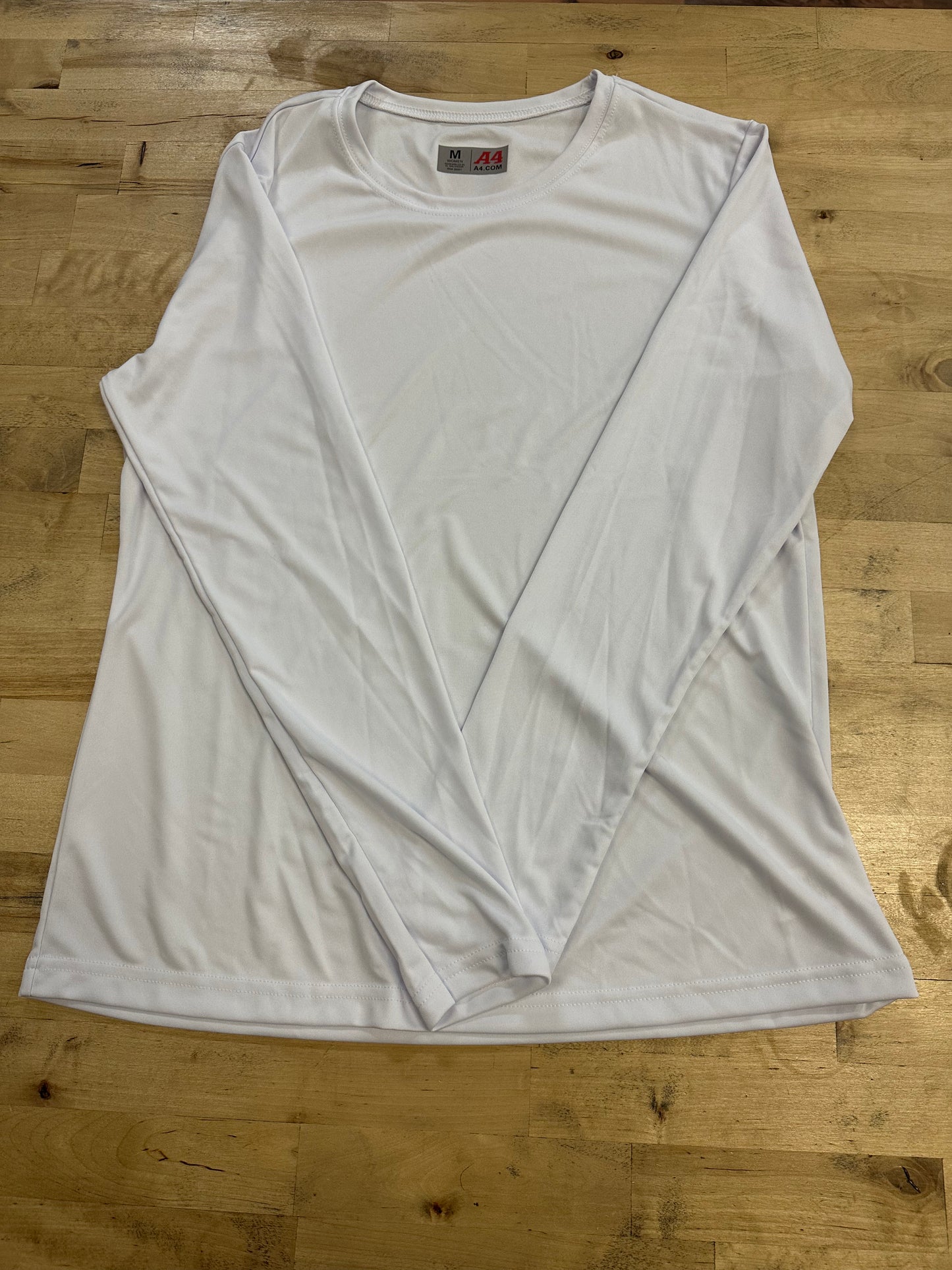 A4 Women’s Long Sleeve - White