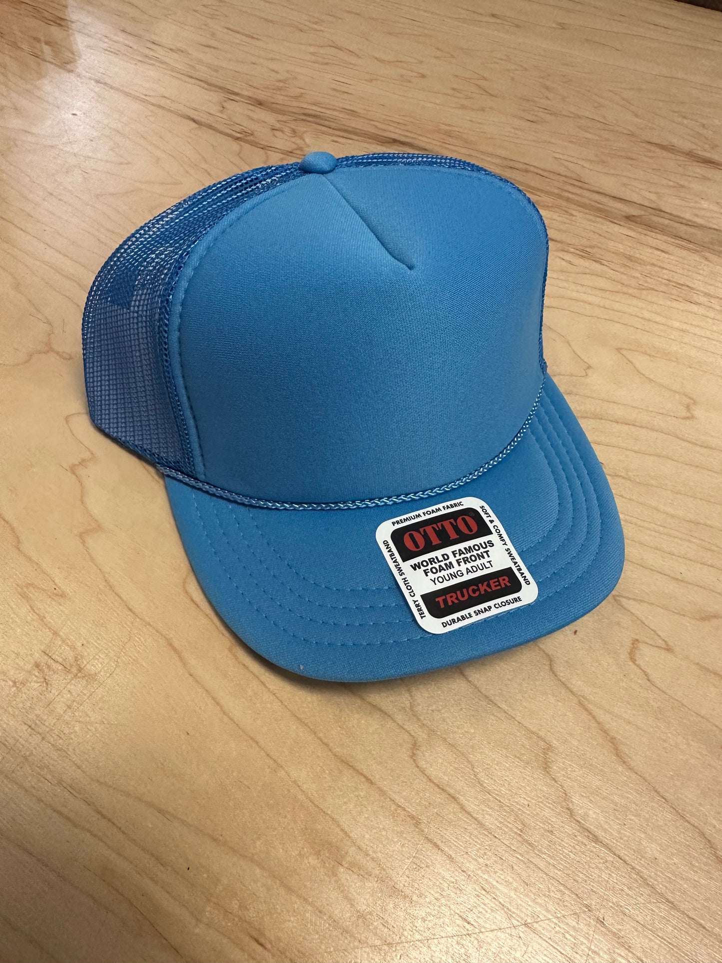 Otto Youth Trucker Hat - Columbia Blue