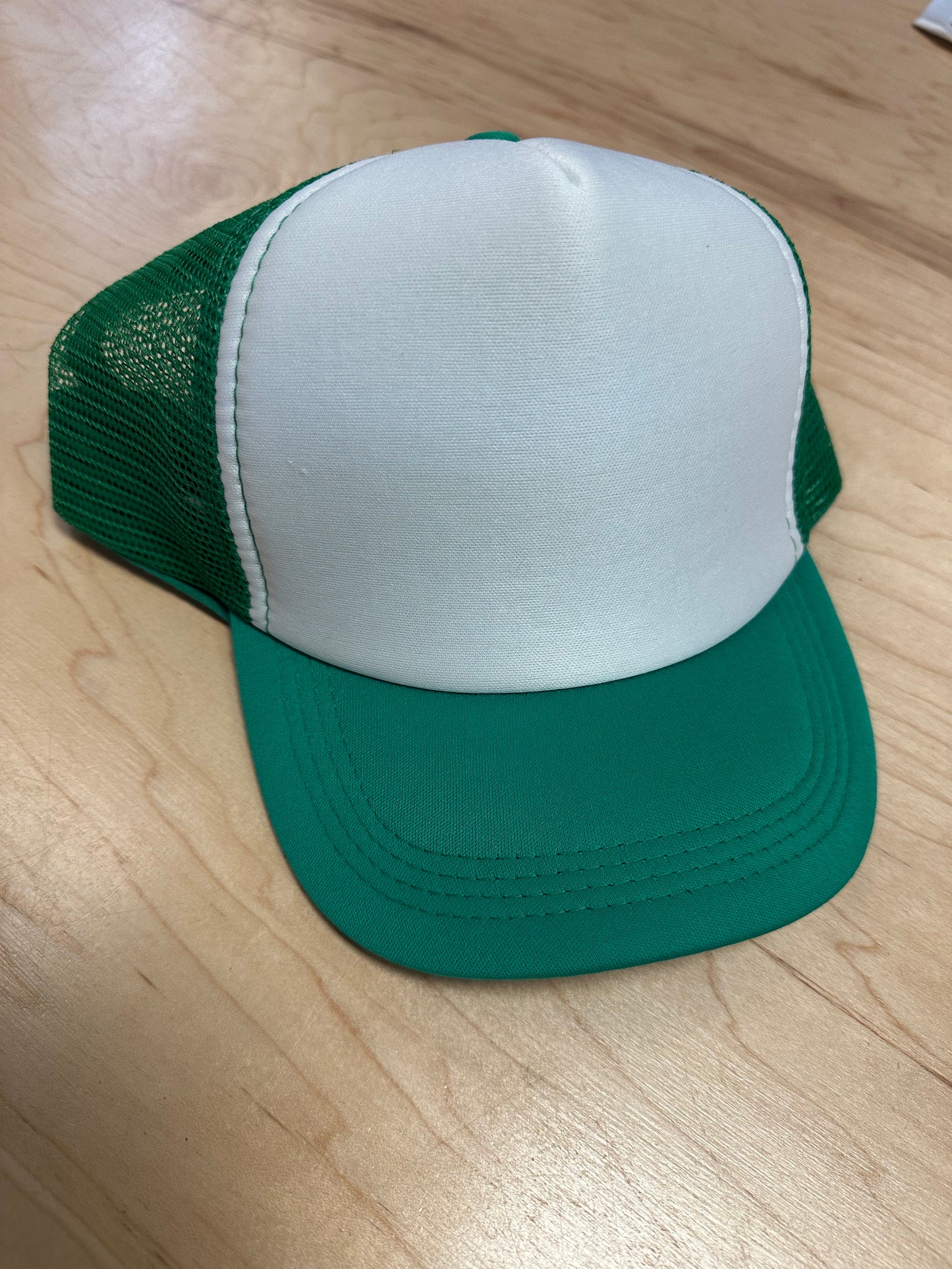 Youth Trucker Hat - Green/White