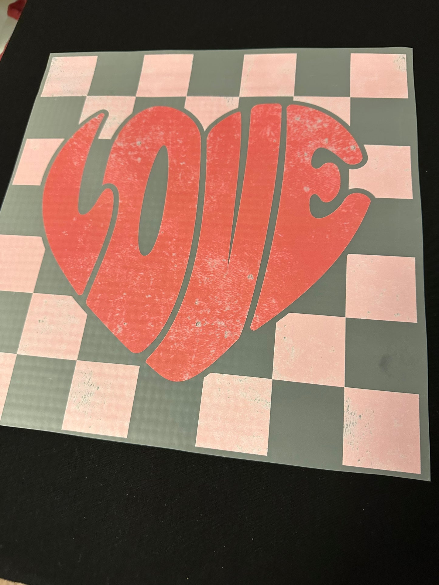 Love Heart Checkered