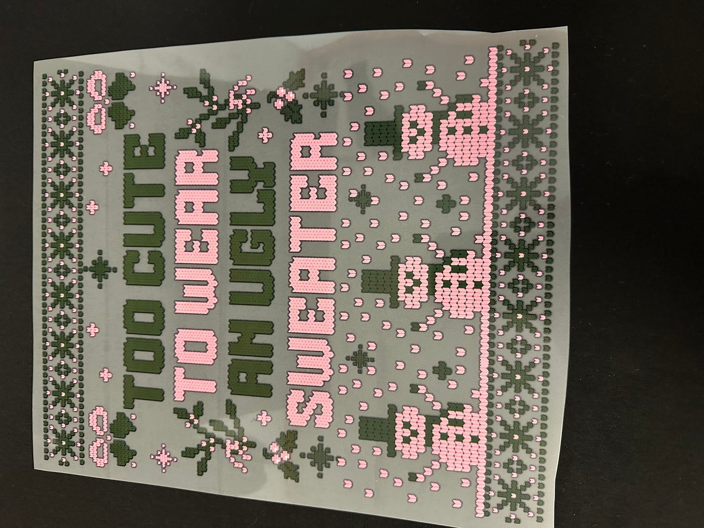 Too Cute for Ugly Sweater