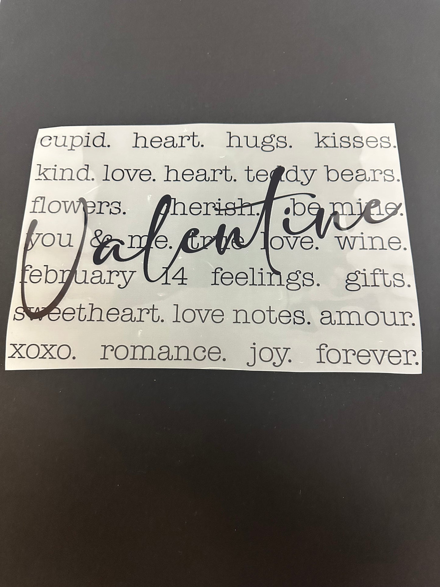 Valentine Typography