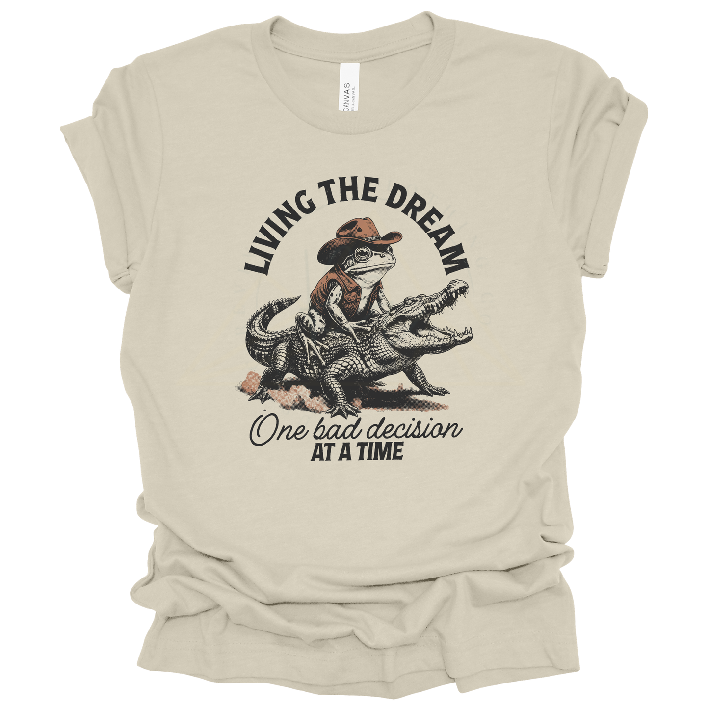 LIVING THE DREAM Graphic Apparel | Adult Vintage Western Tee