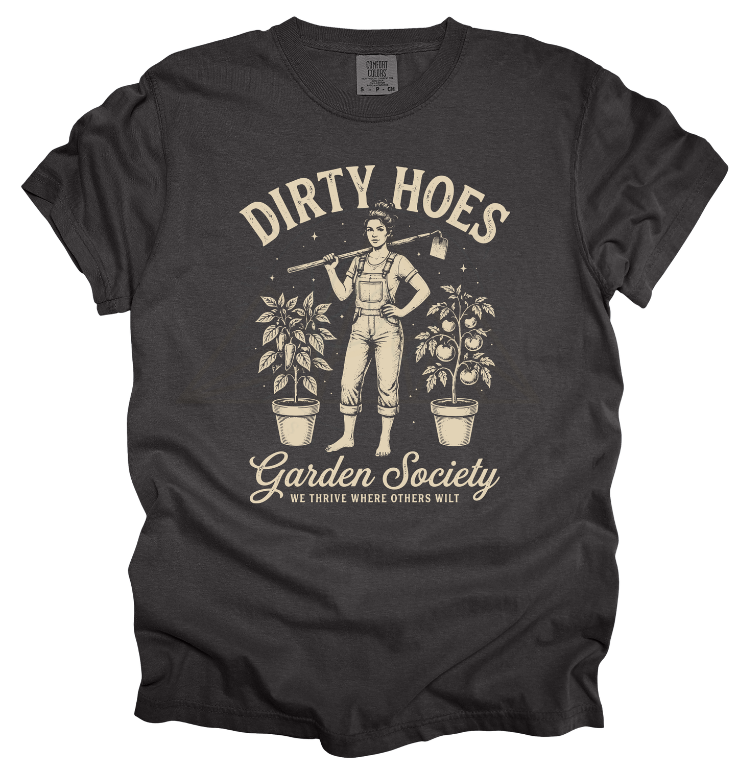 DIRTY HOES GARDEN SOCIETY Graphic Apparel | Adult Garden Tee