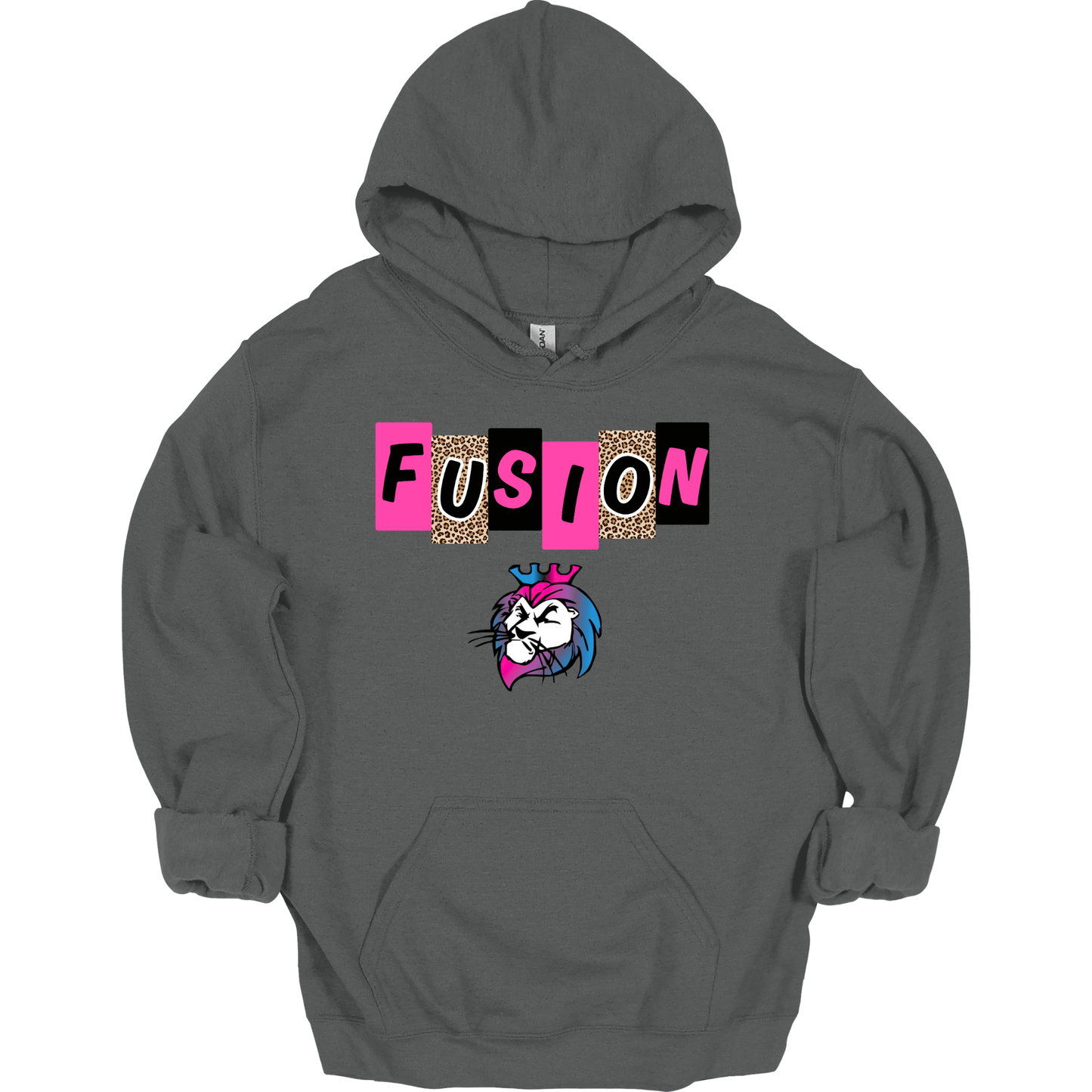 Pink Fusion Leopard Letter Blocks Graphic Apparel | Adult Spirit Wear