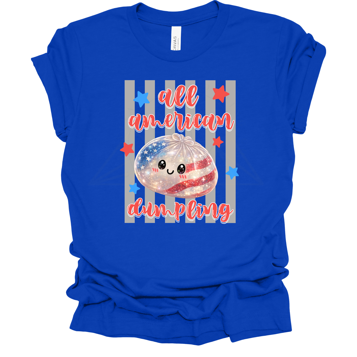 ALL AMERICAN DUMPLING Graphic Apparel | Youth Patriotic Tee
