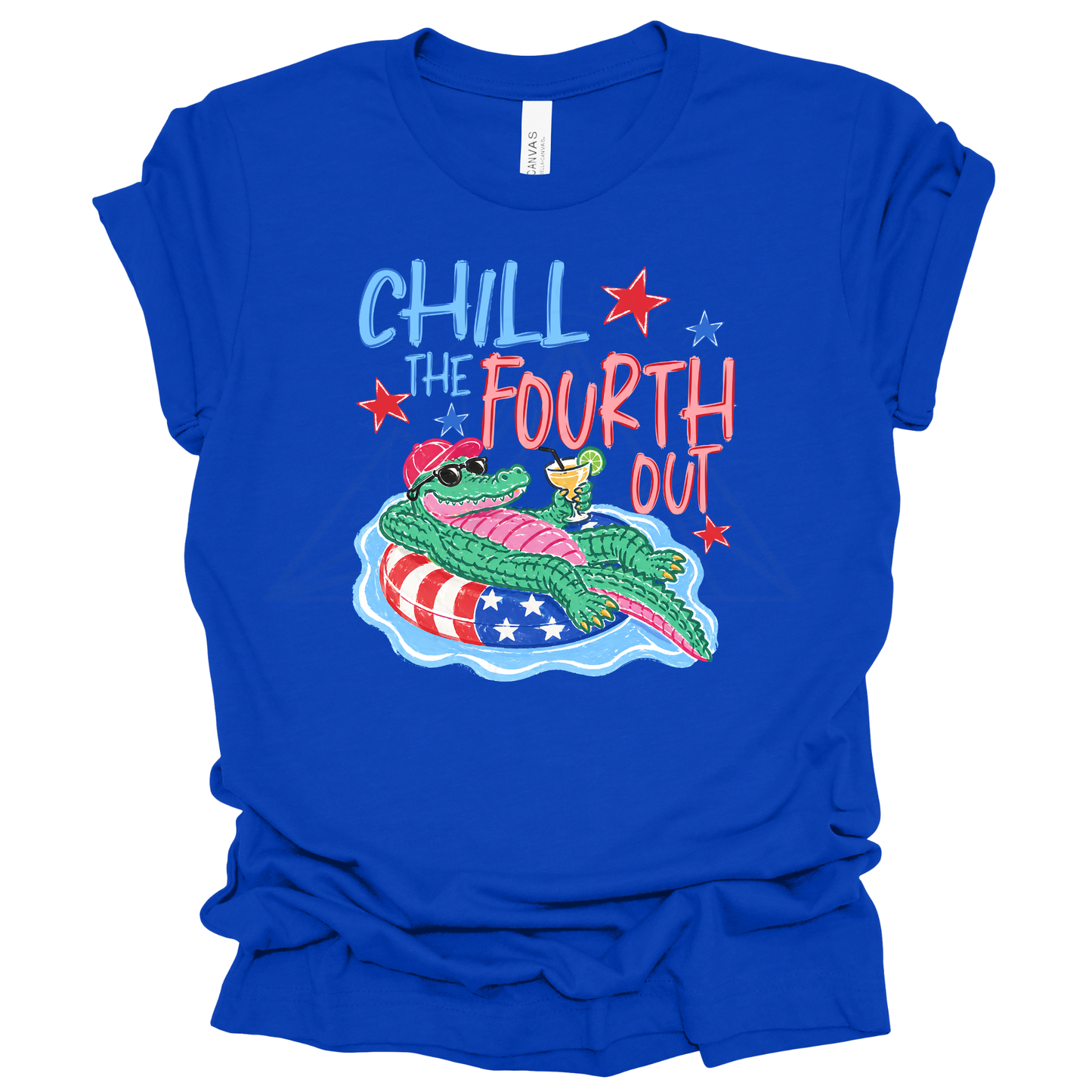 CHILL THE 4TH OUT Graphic Apparel | Youth Patriotic Tee