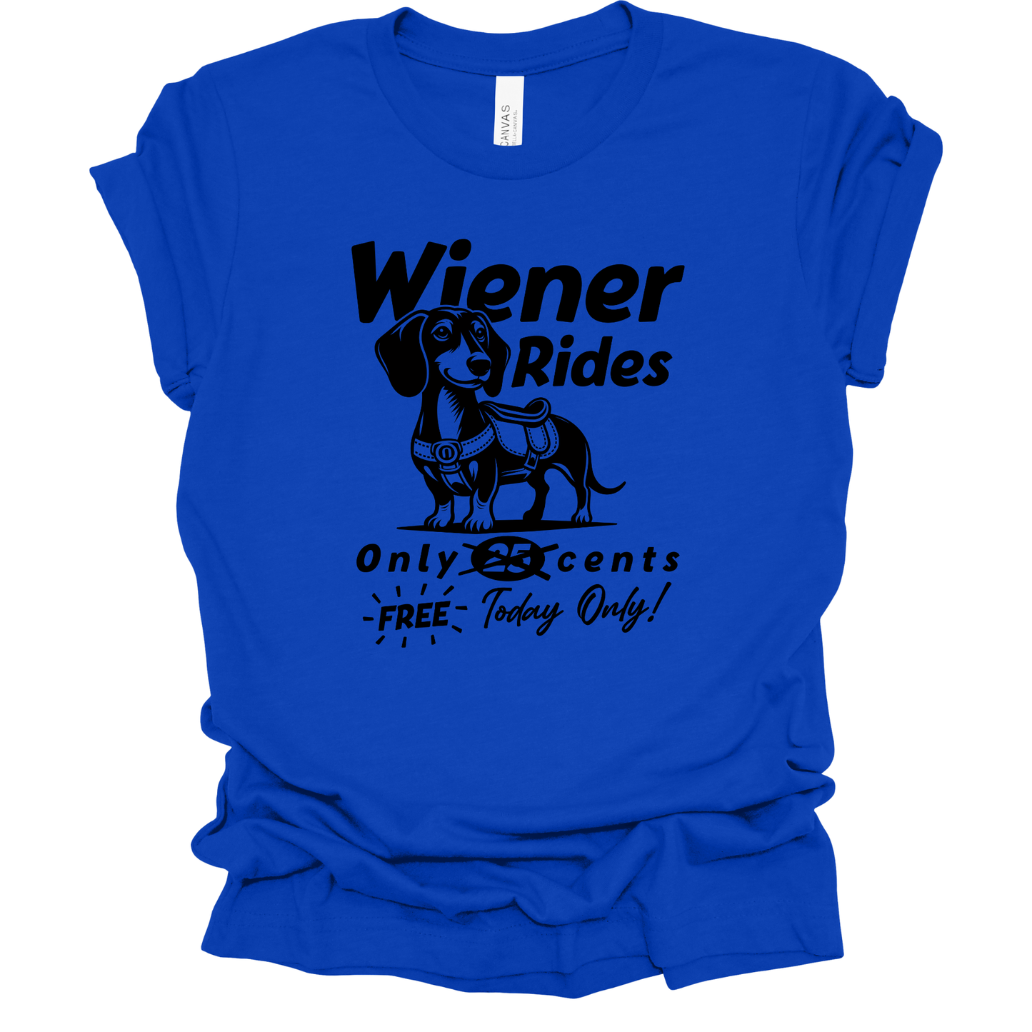 WIENER RIDES Graphic Apparel | Adult Tee