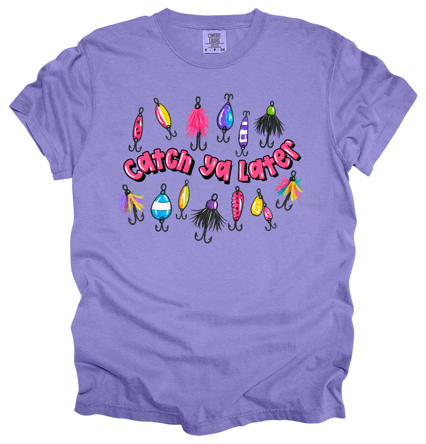 CATCH YA LATER Graphic Apparel | Adult Fishing Tee