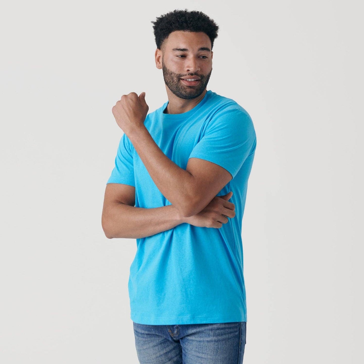 Short Sleeve T-Shirt | Crew Neck | Turquoise