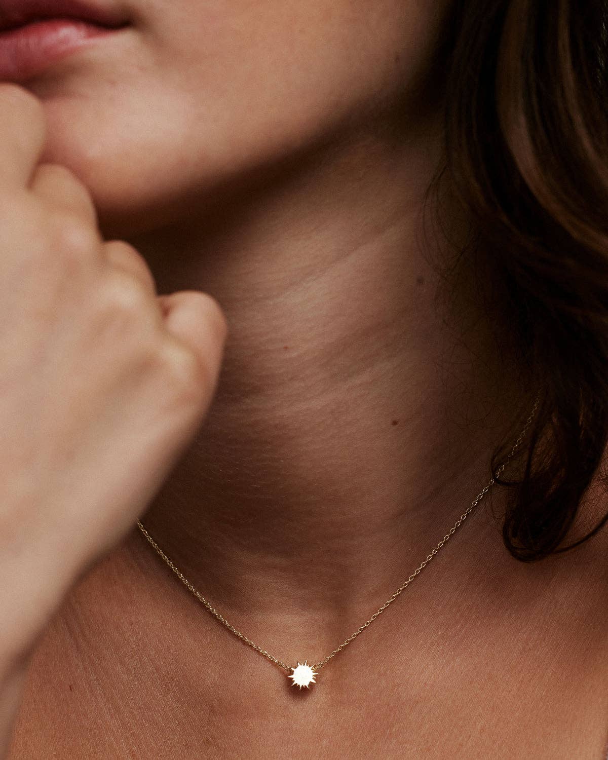 You Are My Sunshine Icon Necklace: 14k Gold
