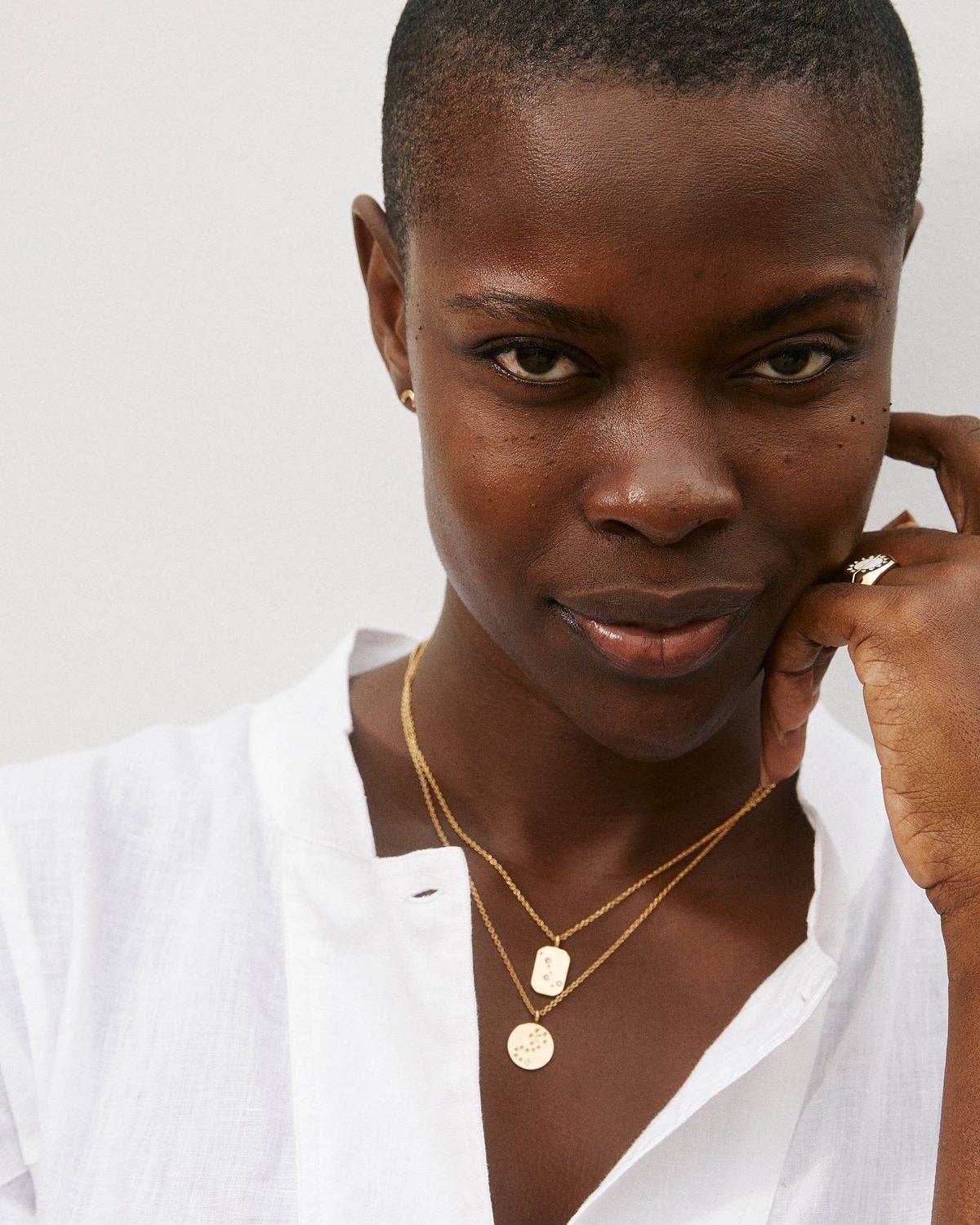 To the Moon and Back Necklace: 14k Gold