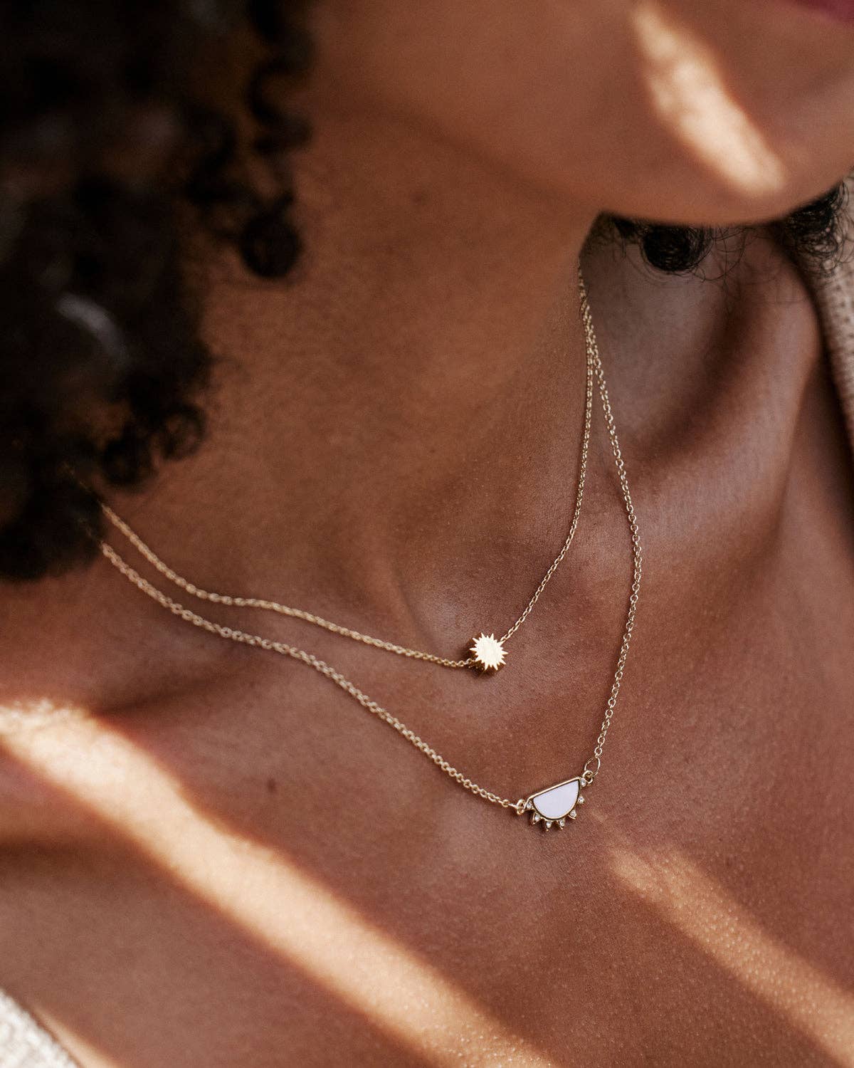 You Are My Sunshine Icon Necklace: 14k Gold